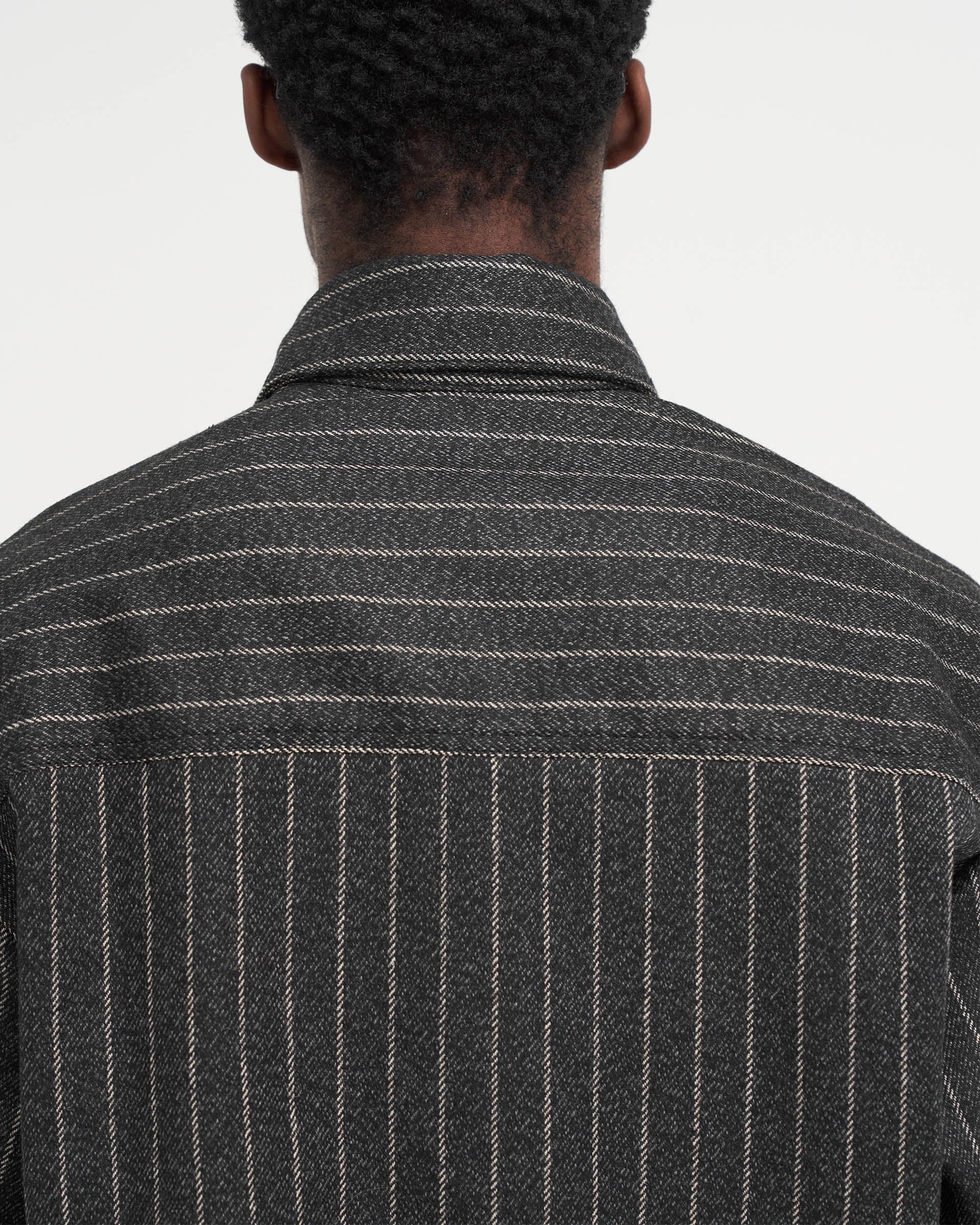 Stylish Black Pinstripe Cropped Dress Shirt for Women - Office Wear & Casual Outfits | Perfect for Business Meetings, Date Nights & Special Occasions