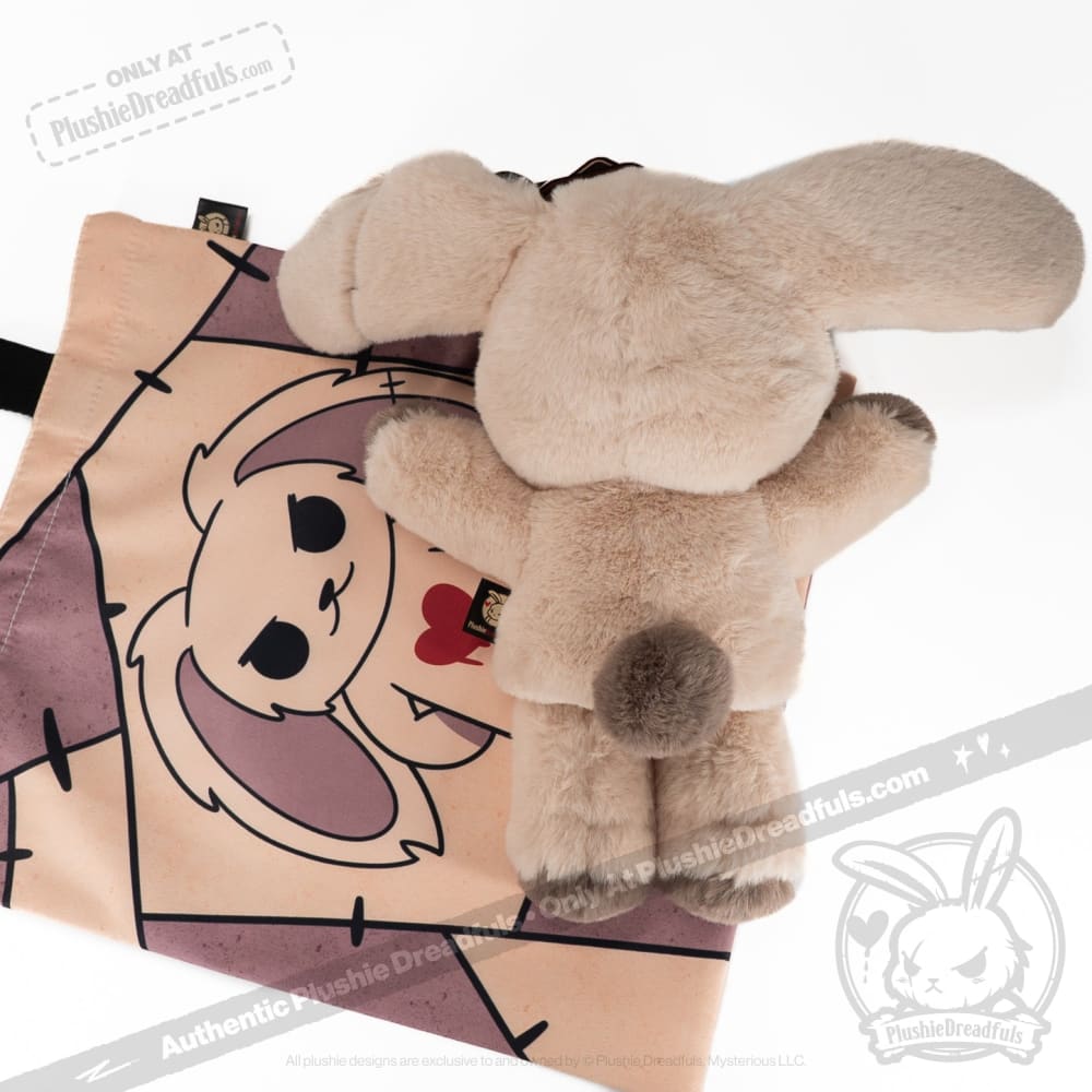 Plushie Dreadfuls Puck Dread Rabbit Plush Puppet - Soft Stuffed Animal Toy for Kids & Collectors | Perfect for Storytelling, Cuddling & Gothic Decor