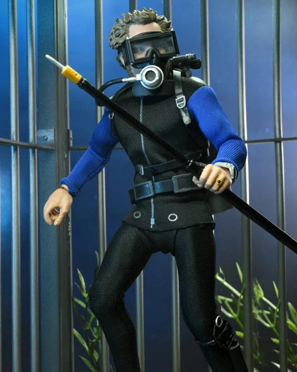 NECA Jaws Movie Shark Cage Hooper Action Figure - Collectible Toy for Movie Fans, Halloween Decor, and Gift Ideas