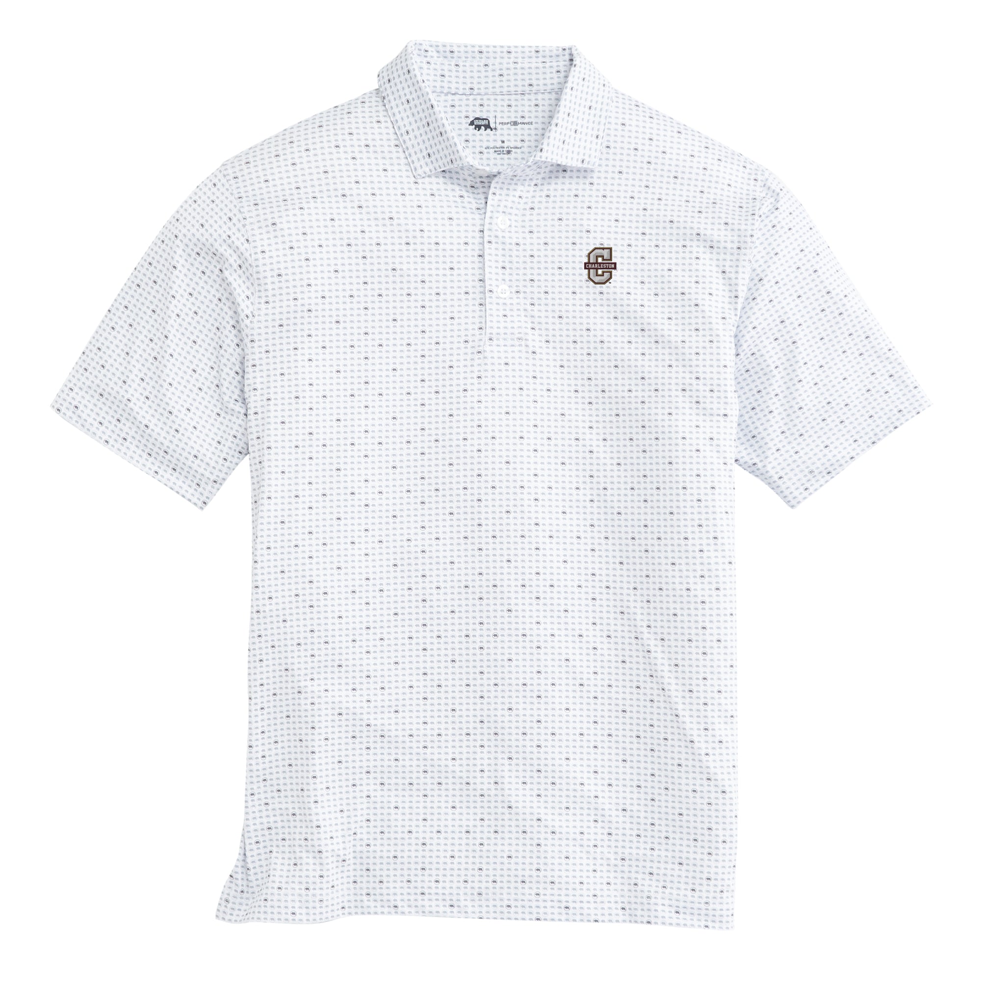 College of Charleston Logo Performance Polo Shirt - Moisture Wicking, Breathable & Comfortable for Campus Tours, Alumni Events & Game Days