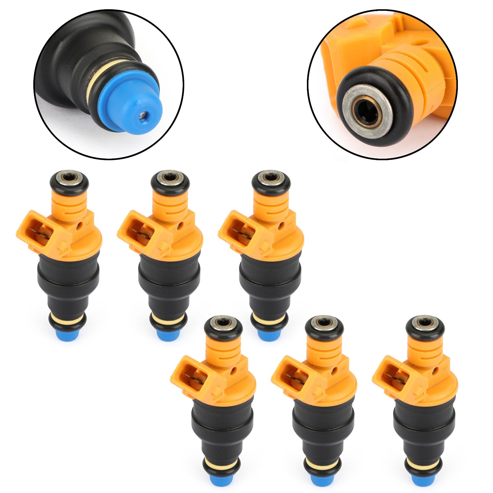 1 PCS/6 PCS Fuel Injector Connector 0280150714 Compatible with BMW 535 635CSI 735 L6 L7 - High Performance Replacement Part for Smooth Engine Operation