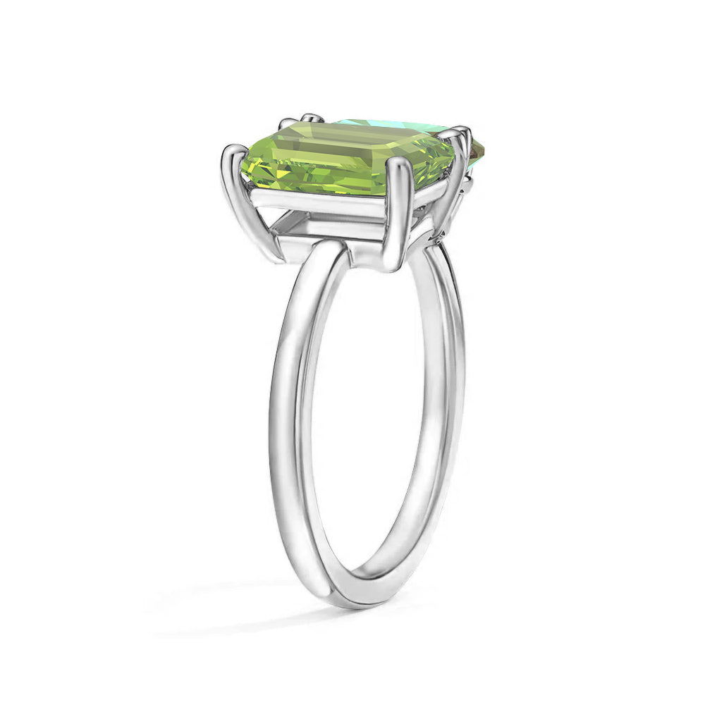 Personalized Toi et Moi Peridot Birthstone Ring for Women - August Birthstone Jewelry Gift for Anniversary, Engagement & Couple Rings - Perfect for Romantic Occasions & Special Moments