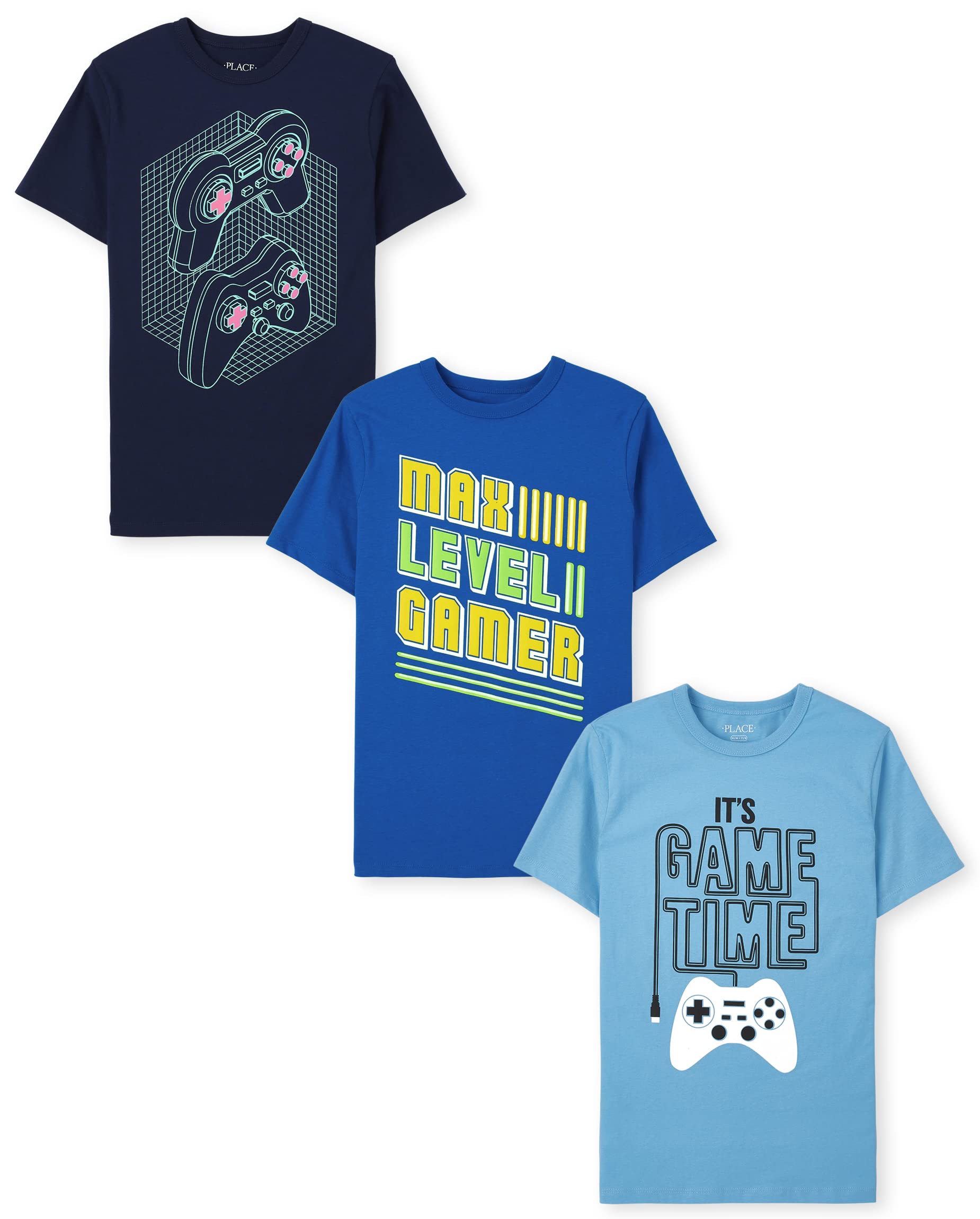 The Children's Place Boys Gaming Short Sleeve Graphic T-Shirt - Cool Video Game Inspired Tee for Kids - Perfect for Playdates, Birthday Parties & Casual Wear