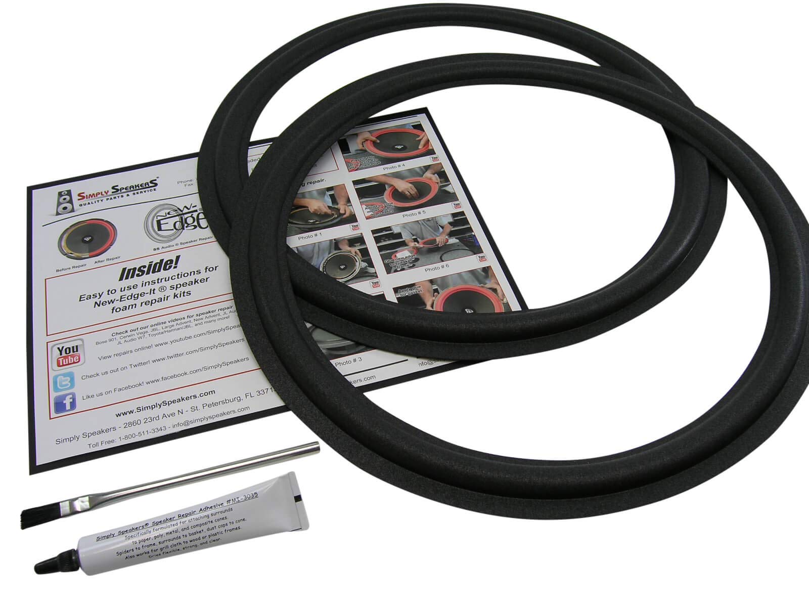 Simply Speakers Foam Speaker Repair Kit for Infinity 15