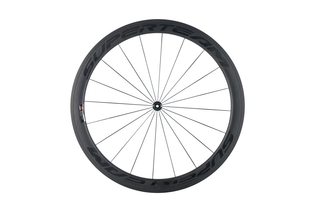 SUPERTEAM 50/60 Carbon Wheelset - Tubeless Road Bike Wheels for Queen Bike | Lightweight Aero Racing Wheels for Road Cycling & Triathlon Training