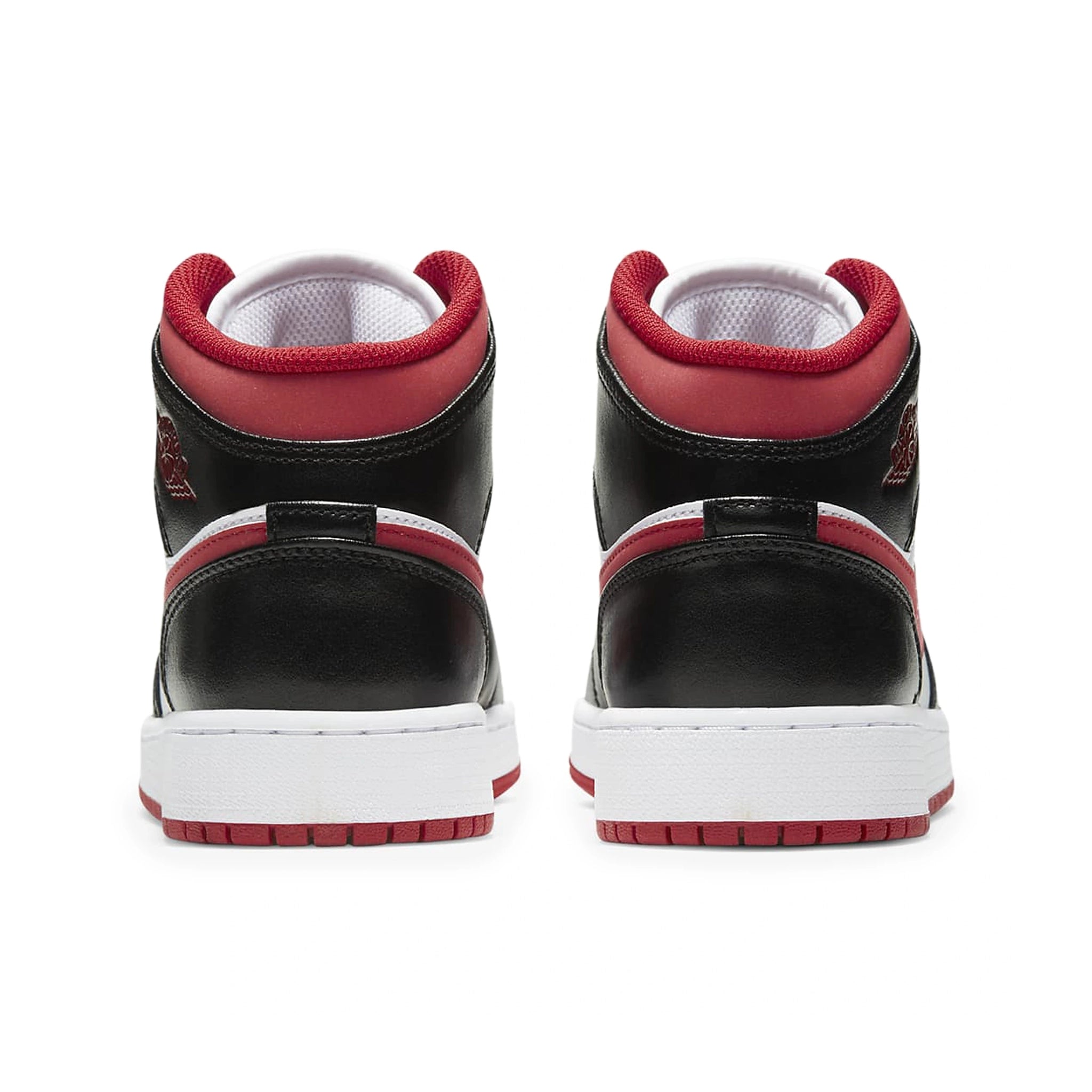 Air Jordan 1 Mid Gym Red Black White Basketball Shoes for Girls (GS) - Perfect for School, Sports & Street Fashion
