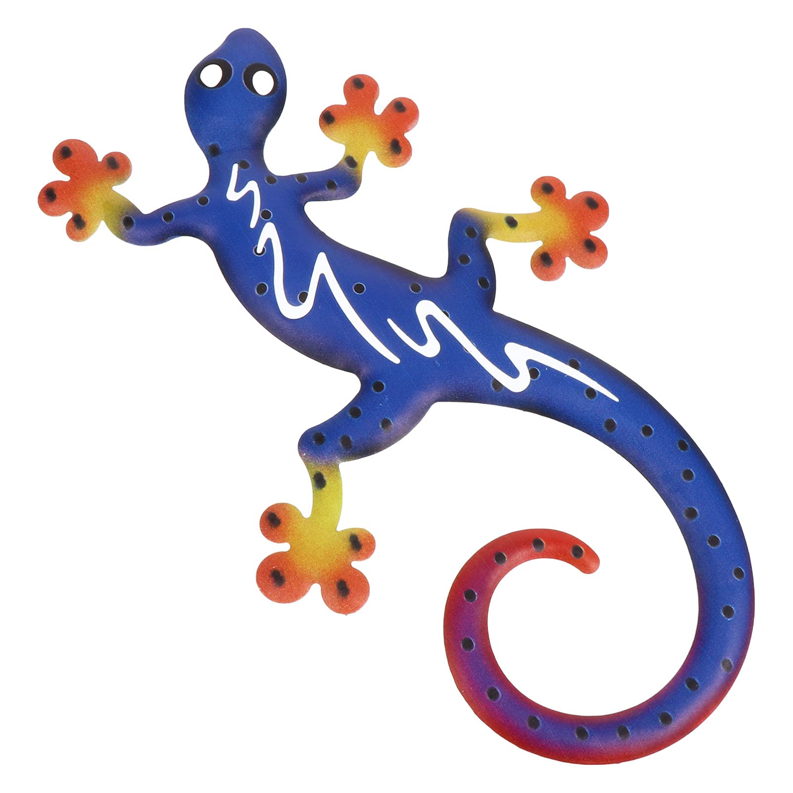 Cabilock 3D Metal Gecko Wall Art Sculpture - Handcrafted Iron Lizard Wall Decor for Indoor & Outdoor Spaces | Perfect for Garden Fence, Patio, Living Room & Office Decor