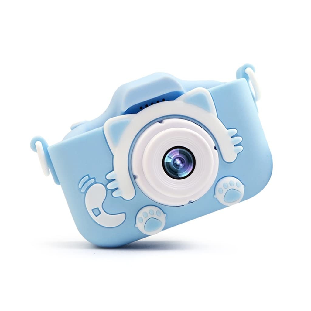 MEENE 20MP Digital Camera for Kids - 1080P HD Video, 2 Inch IPS Screen, Auto Focus, Built-in Funny Frames & TF Card Slot - Perfect for Birthday Gifts, Travel & Selfie Photography (Blue)