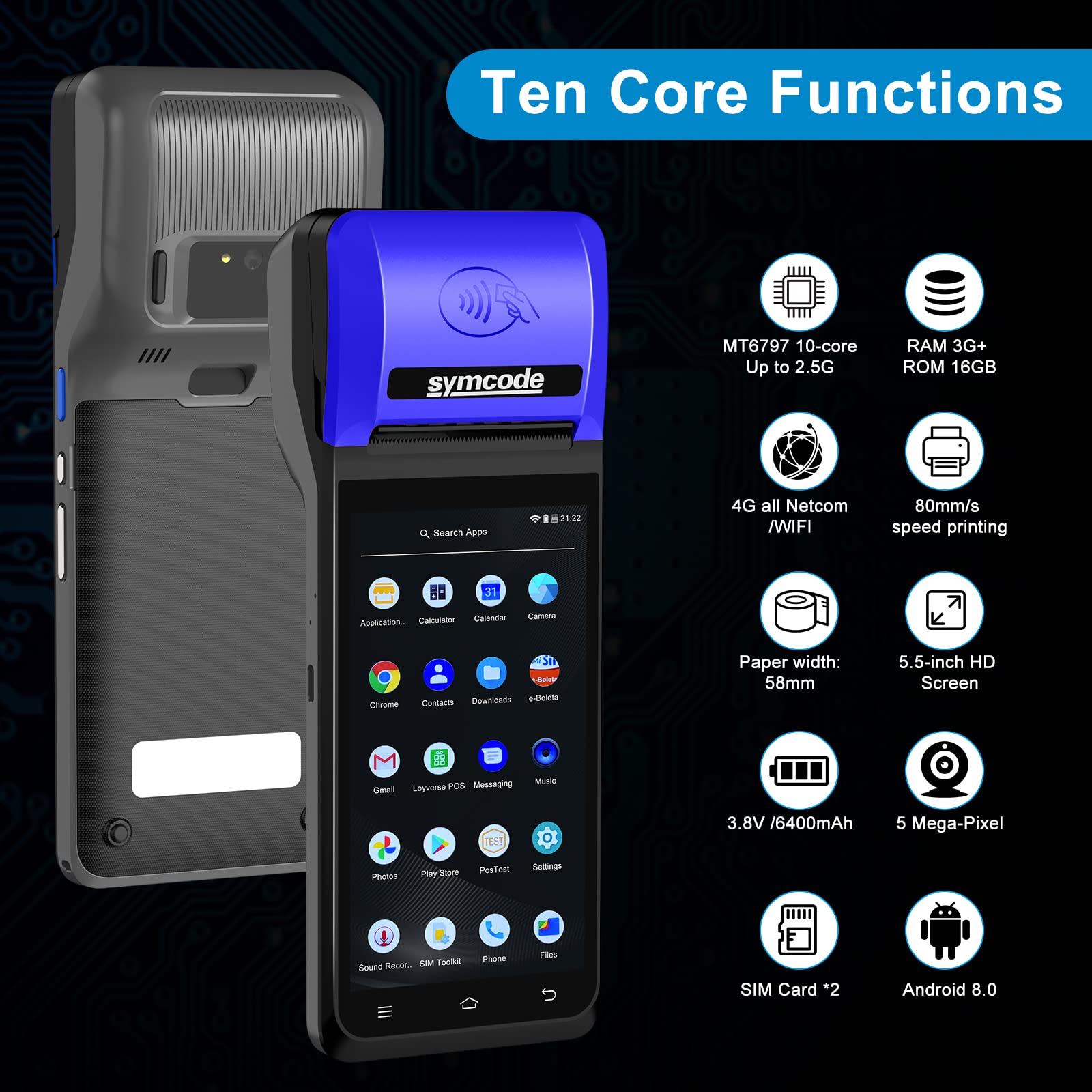 58mm Thermal Receipt Printer with 5.5