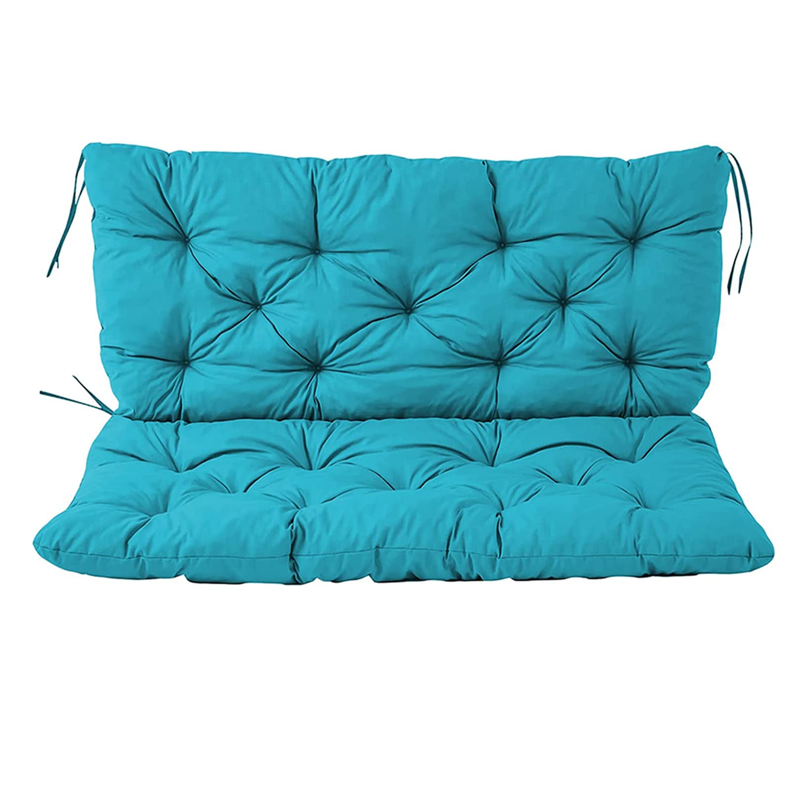 Premium Swing Chair Cushion Seat Pads - Soft Bench Cushions with Backrest & Ties - 150x100cm Indoor/Outdoor Loveseat Cushion for Patio, Garden, Porch & Lounge Chairs - Water-Resistant & Durable Comfort