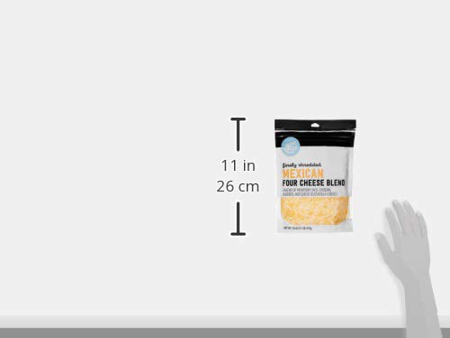 Happy Belly Shredded 4 Cheese Mexican Blend - 16 Oz | Perfect for Tacos, Nachos & Quesadillas | Amazon Brand | High-Quality Melting Cheese for Mexican Dishes