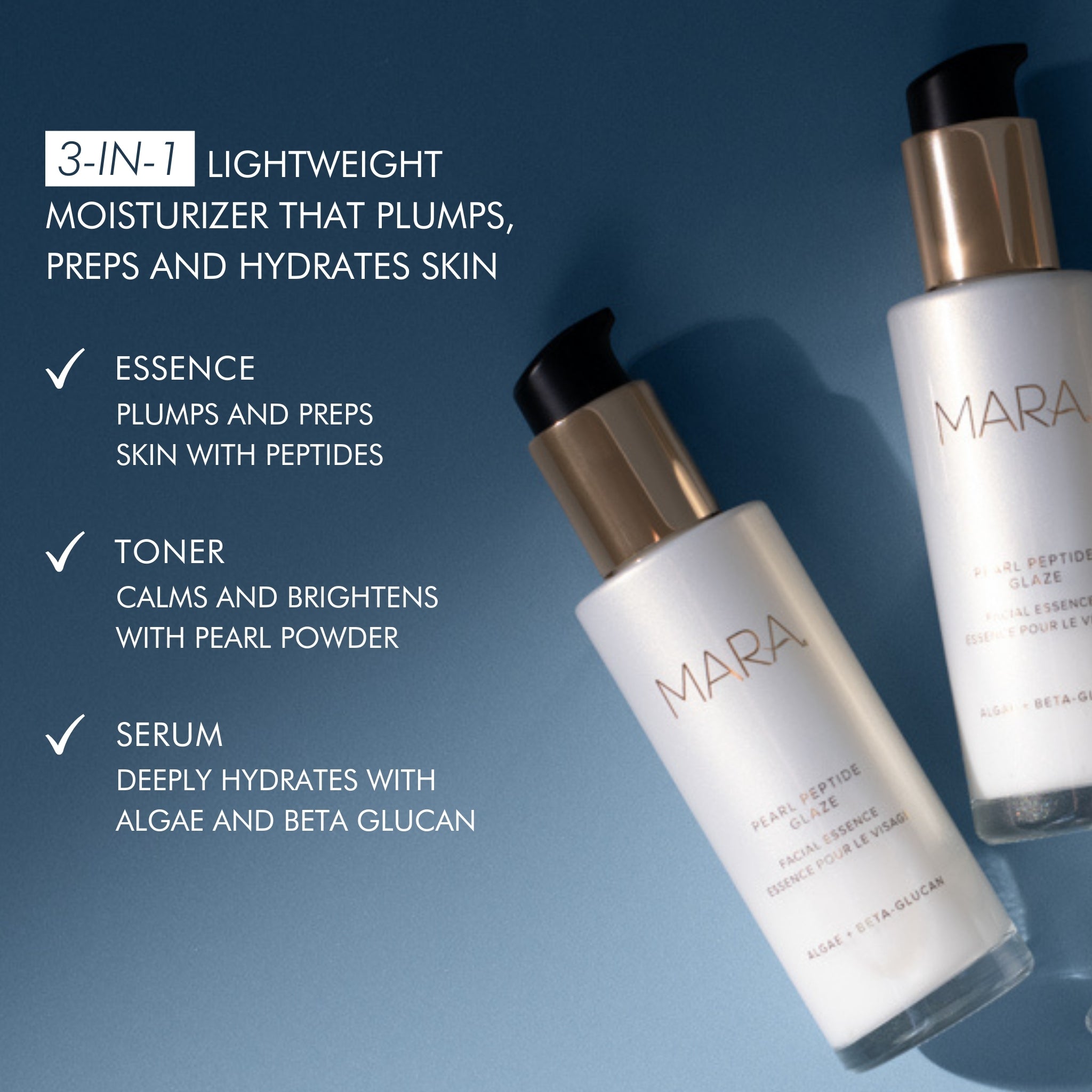 Pearl Peptide Glaze Facial Essence - Hydrating & Brightening Skin Care for Glowing Complexion | Perfect for Daily Skincare Routine & Nighttime Hydration