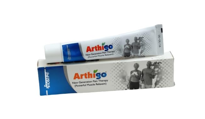 ShriCure Arthigo Pain Relief Cream 30gm - Fast-Acting Joint & Muscle Pain Relief for Arthritis, Backache & Sprains - Perfect for Athletes & Active Lifestyles