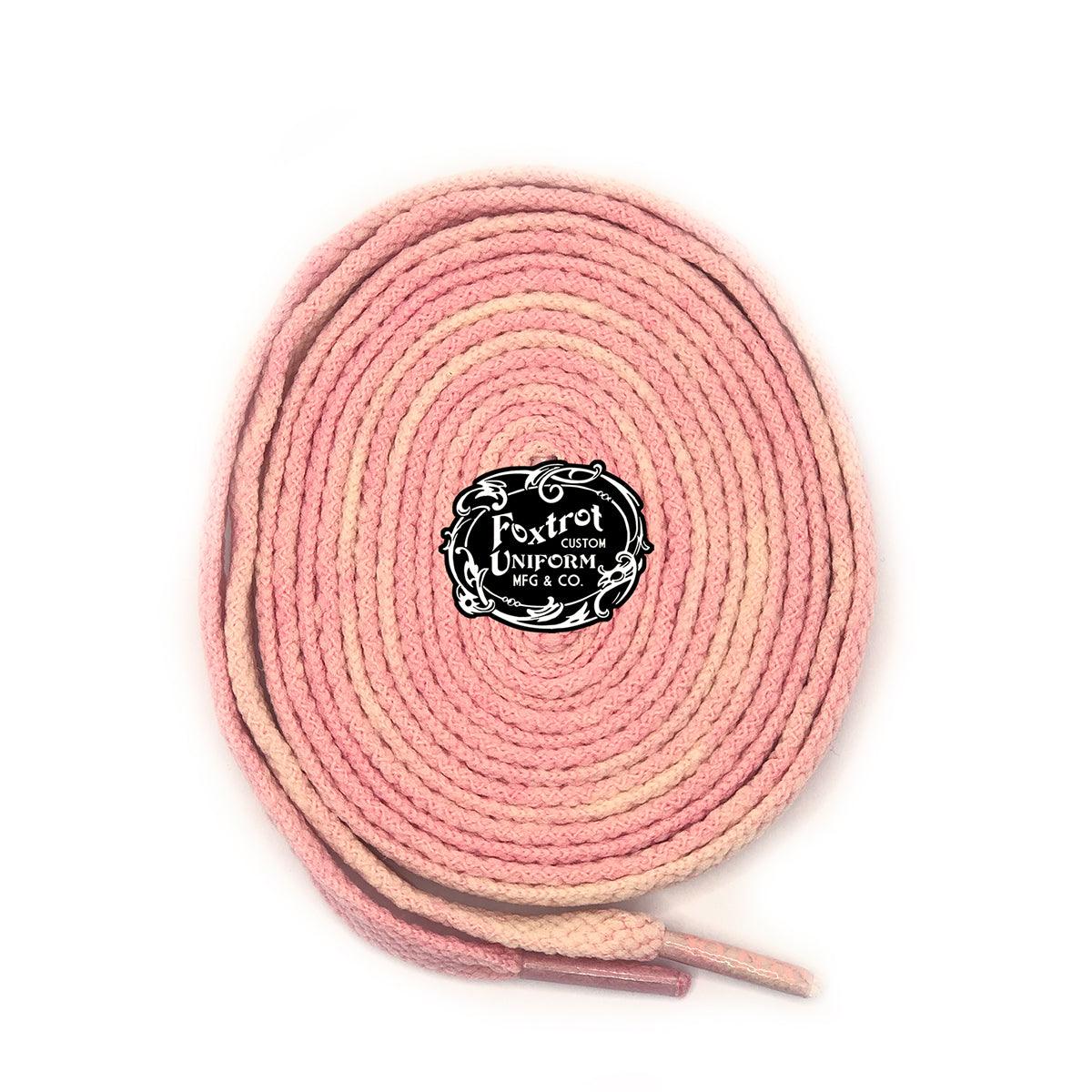 Fade Away Laces 'Flamingo' - No-Tie Shoelaces for Sneakers & Casual Shoes | Perfect for Running, Walking & Everyday Wear