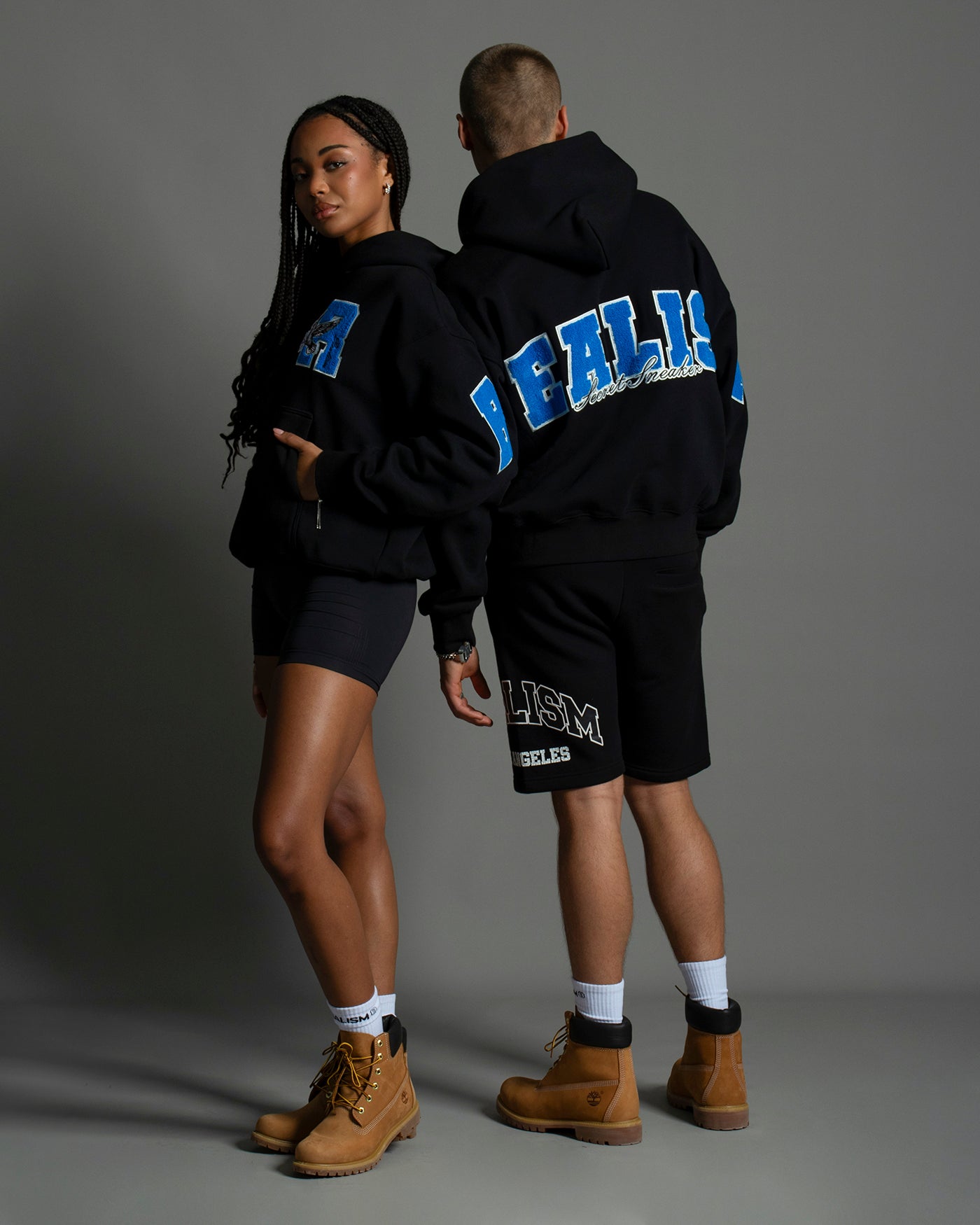 SSS Realism College Team Hoodie - Black | Comfortable & Stylish Pullover for Men & Women | Perfect for School, Sports & Casual Wear