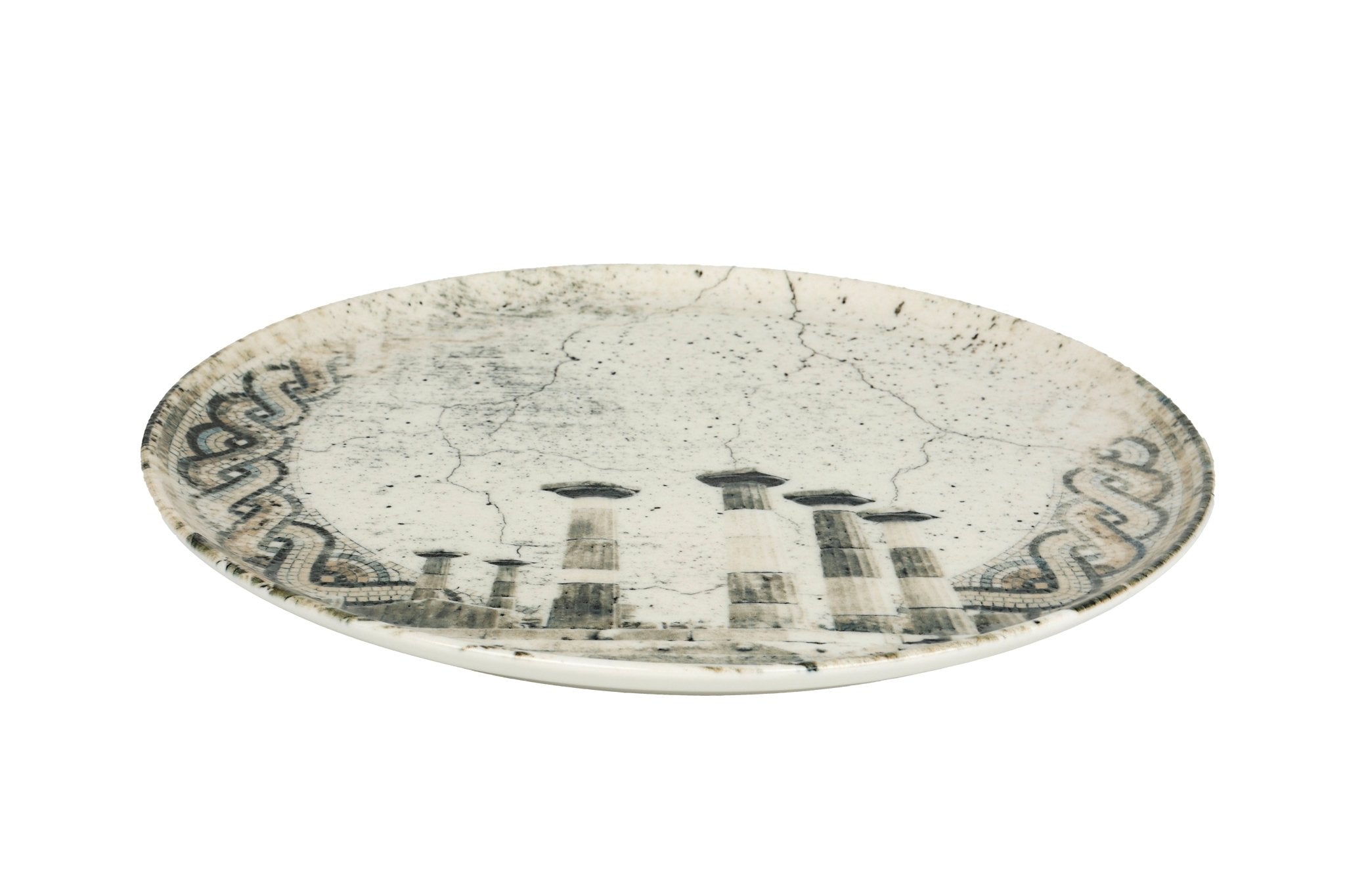 32cm Remnant Pizza Plate - Durable Ceramic Pizza Serving Dish for Home, Restaurant & Outdoor Dining | Perfect for Parties, Picnics & Family Gatherings