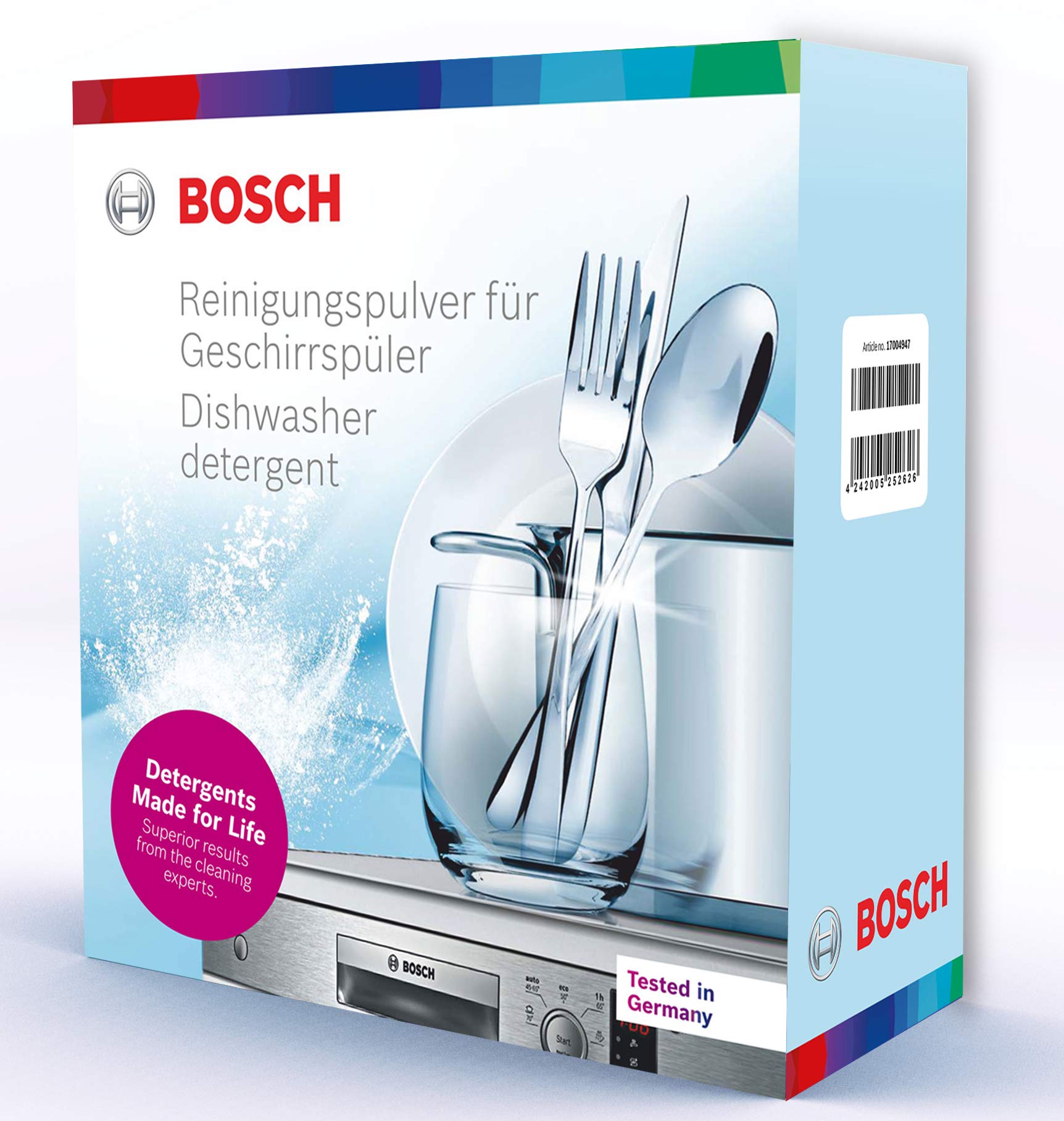 Bosch Dishwasher Detergent 1kg - Powerful Cleaning for Sparkling Dishes - Perfect for Daily Dishwashing & Tough Stains