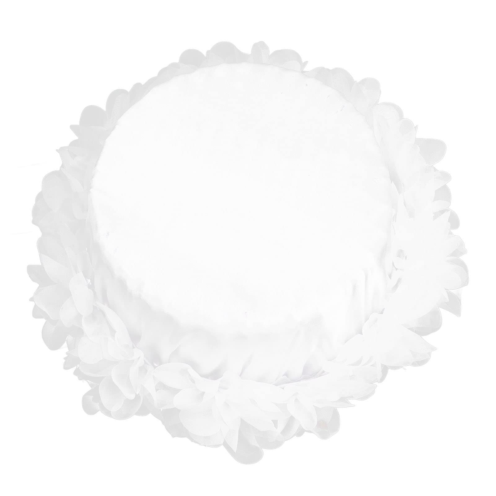 Elegant Lace Flower Girl Basket with Ostrich Feathers - Wedding Party Photography Props for Bridal Shower, Flower Girls & Ceremony Decor
