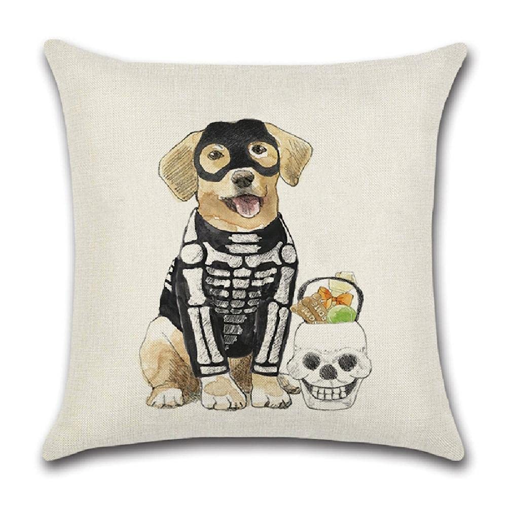 Soft Cotton Linen Cartoon Throw Pillow Cover - Decorative Cushion Case for Sofa, Bed, Car & Home Decor | Perfect for Living Room, Nursery & Office