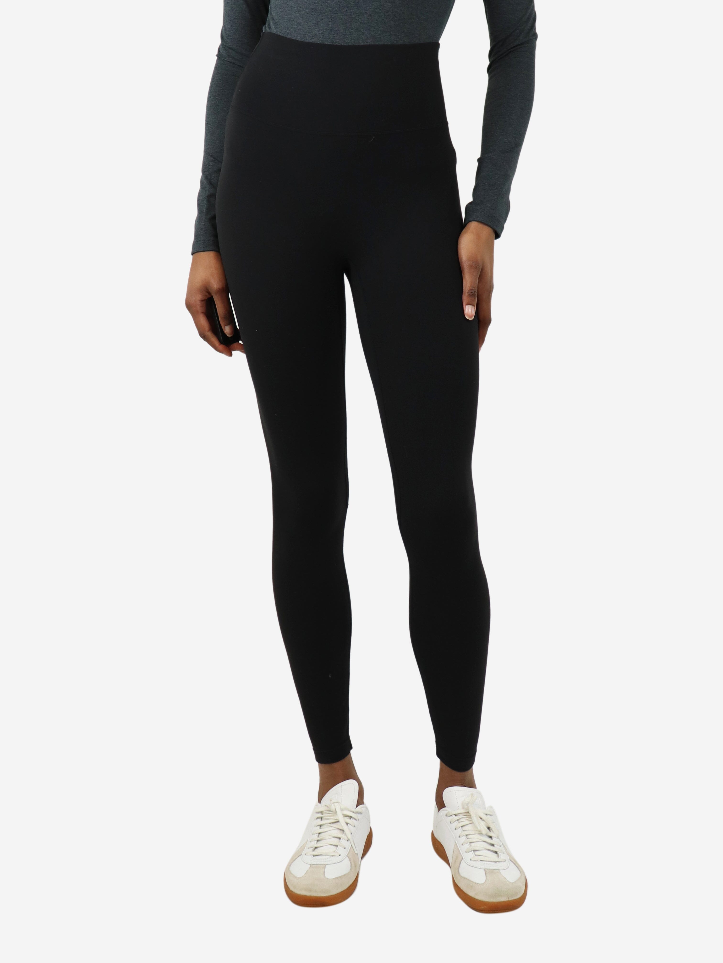 Black High Waisted Leggings for Women - Size S | Comfortable & Stretchy Workout Yoga Pants for Running, Gym & Lounge
