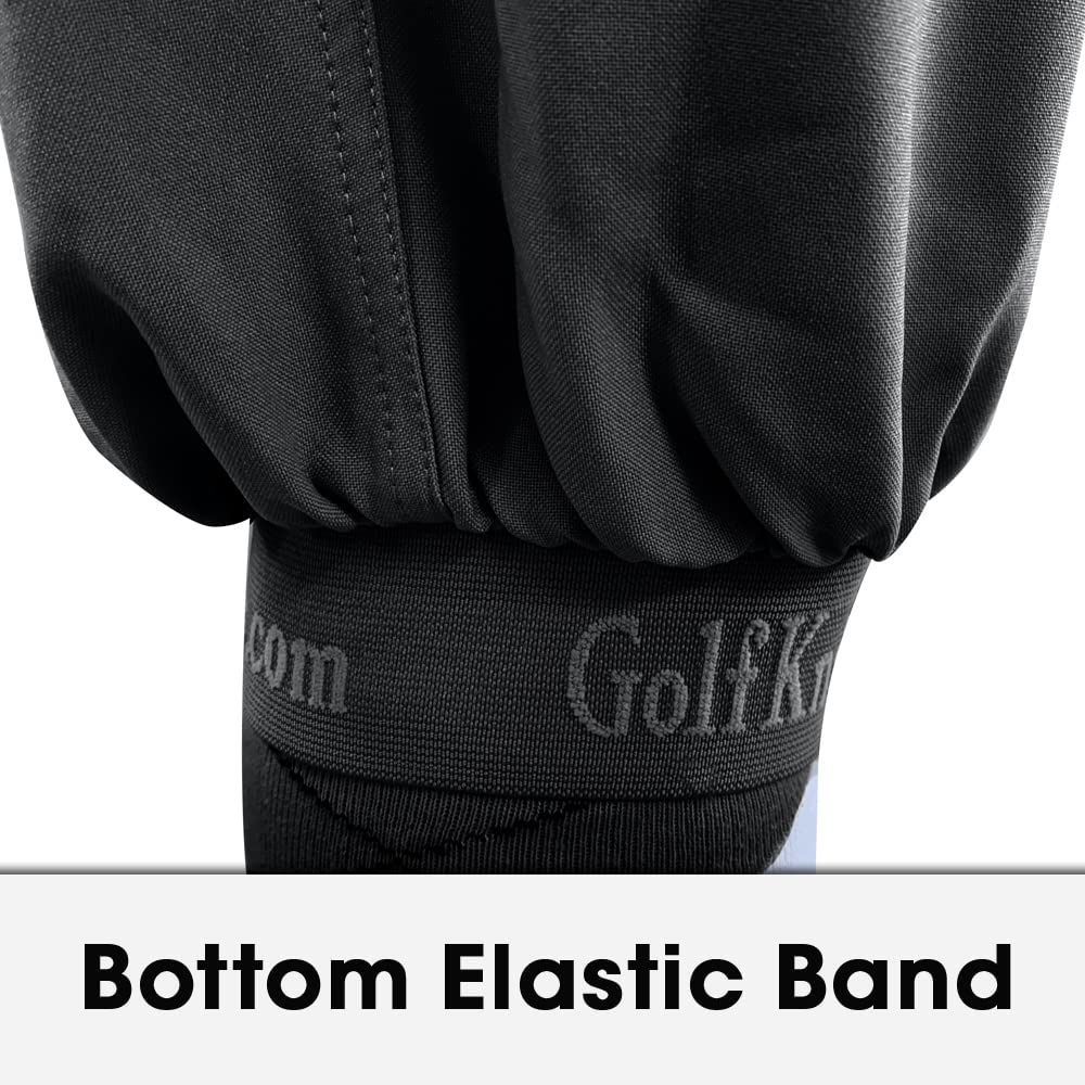 Premium Black Microfiber Plus Fours for Men - Comfortable Golf & Casual Wear Pants for Outdoor Sports & Leisure Activities