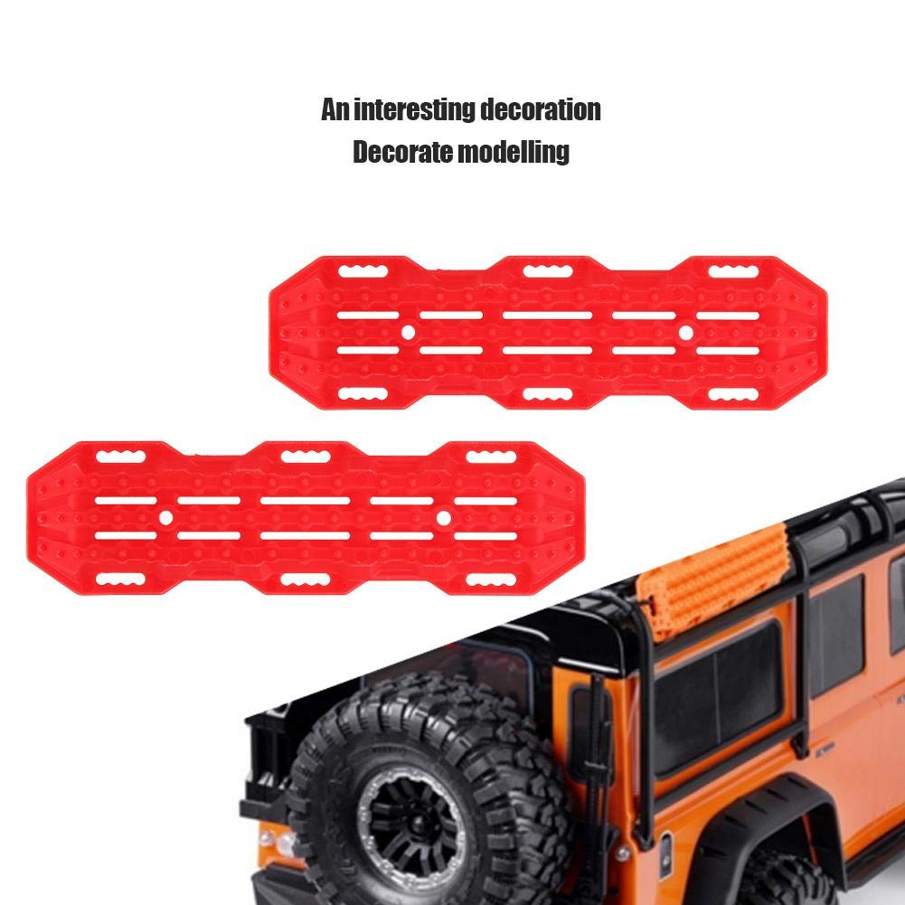 1/10 RC Crawler Car Anti-Skid Decorative Board - 2Pcs for Climbing & Recovery Tracks