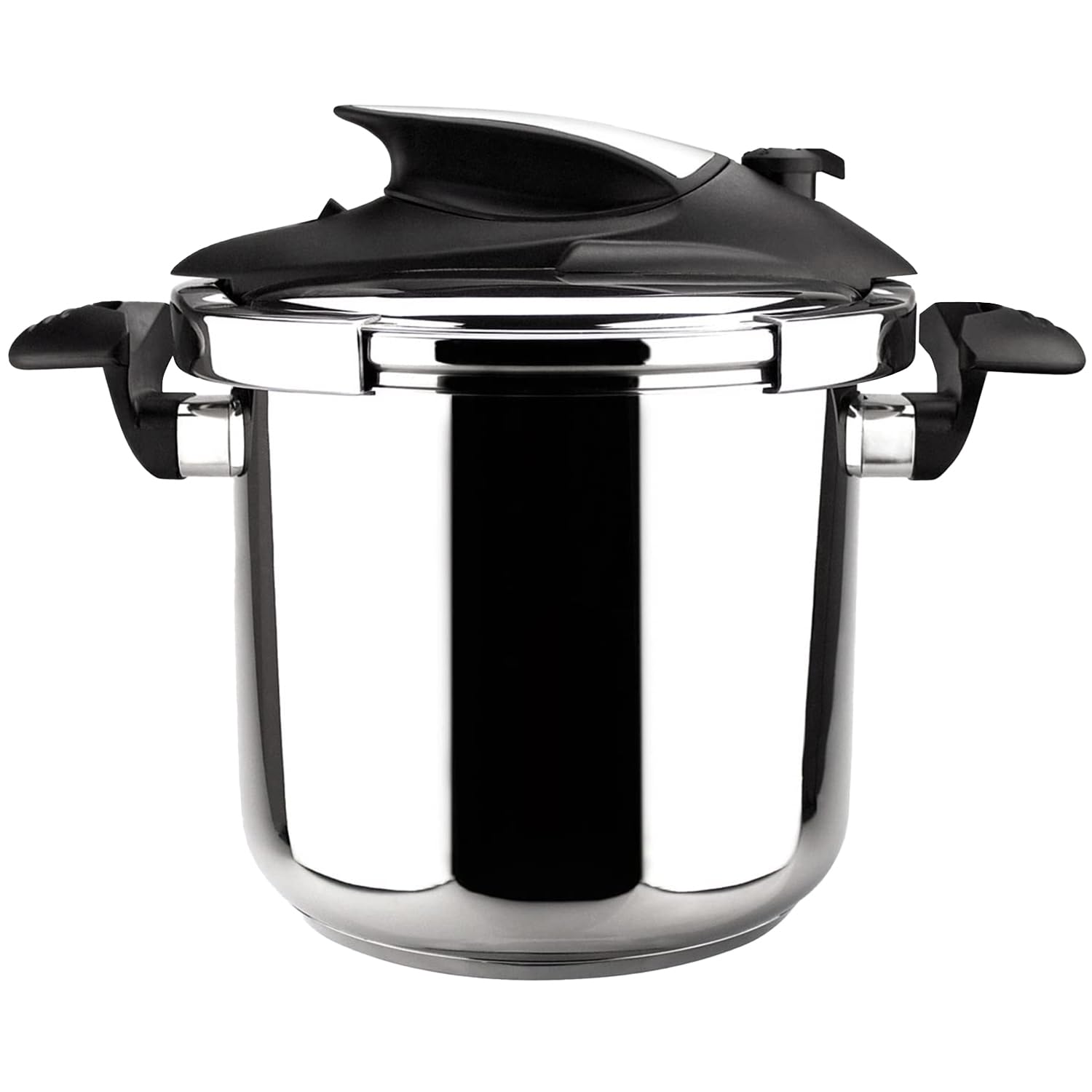Magefesa Nova 6.3 Quart Stainless Steel Pressure Cooker - Fast Cooking, Easy Locking, Induction Compatible, 5 Safety Systems (11.6 PSI) - Perfect for Soups, Stews & Family Meals