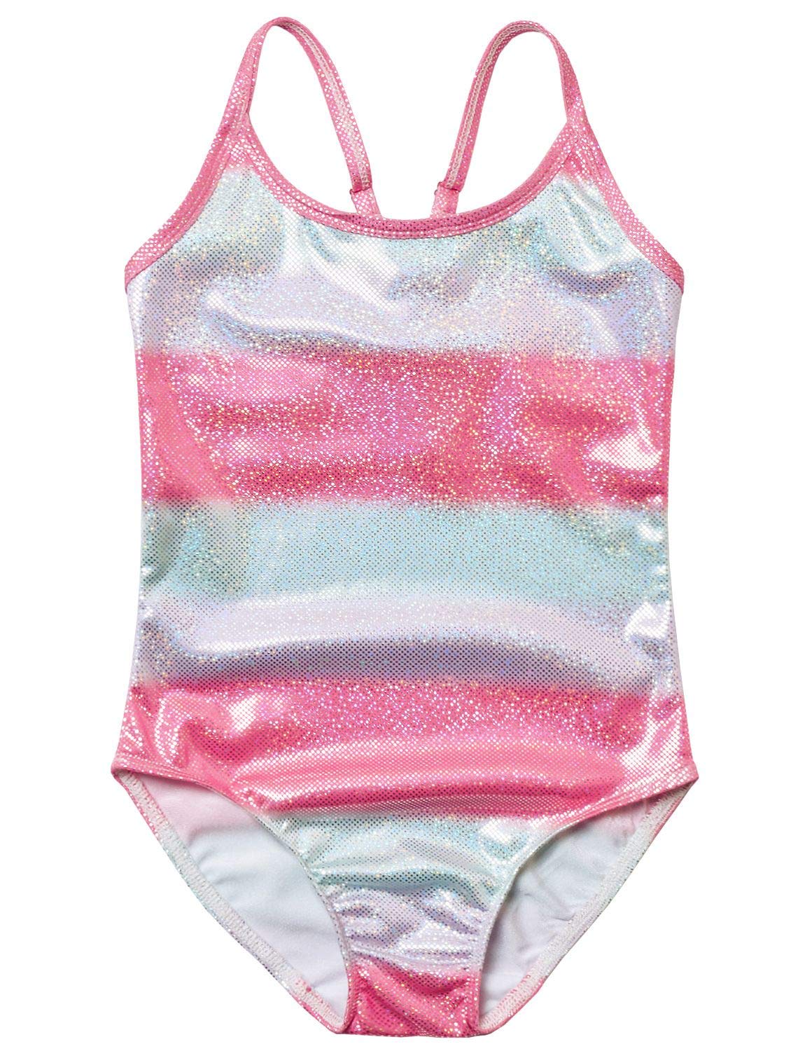 **Unicorn Mermaid One Piece Swimsuits for Girls - Kids Bathing Suits for Beach & Pool Fun - Cute Swimwear for Summer Vacation & Water Play**