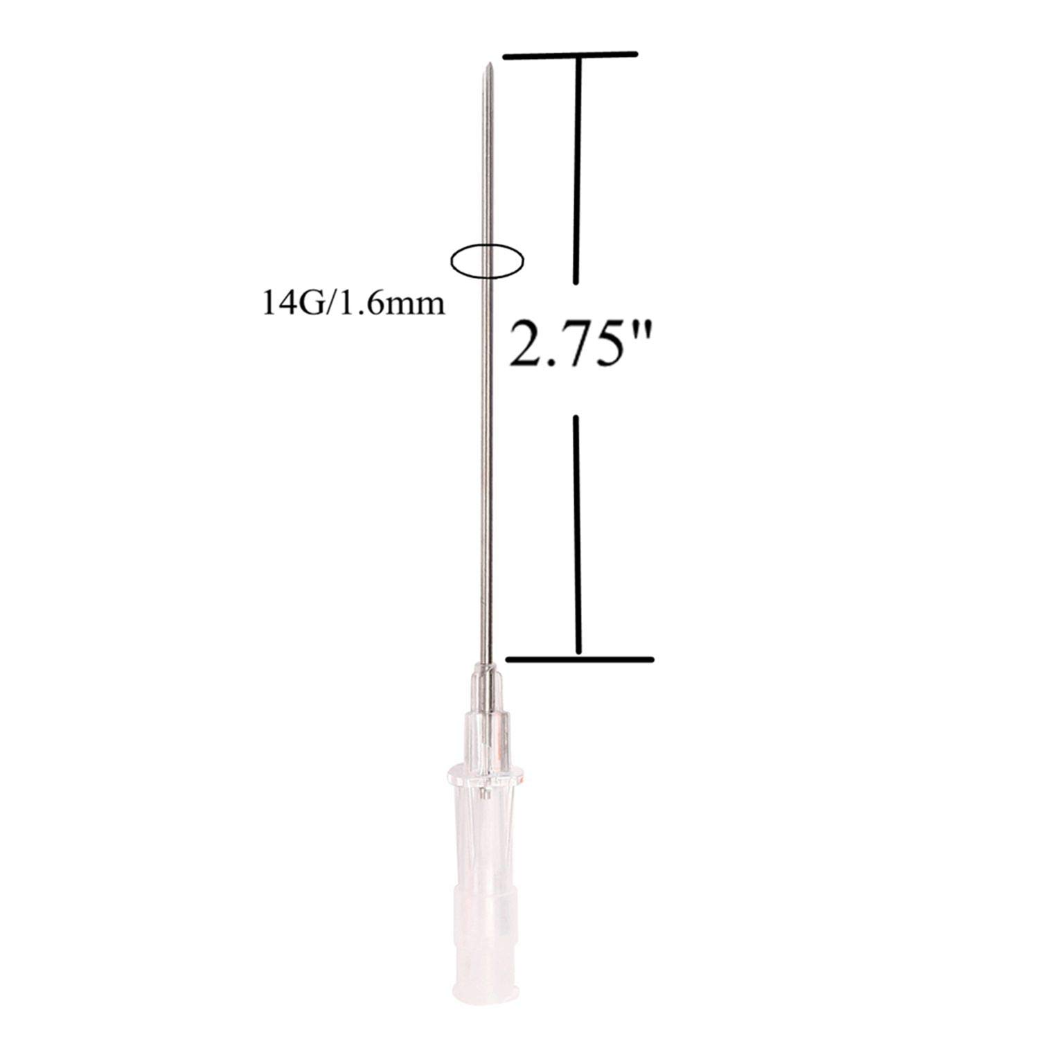 14G Piercing Needles Kit - 5PCS IV Catheter Needles for Ear, Nose & Body Piercing - Professional IV Start Kits & Tattoo Supplies - Perfect for Home Piercing, Tattoo Studios & Medical Use