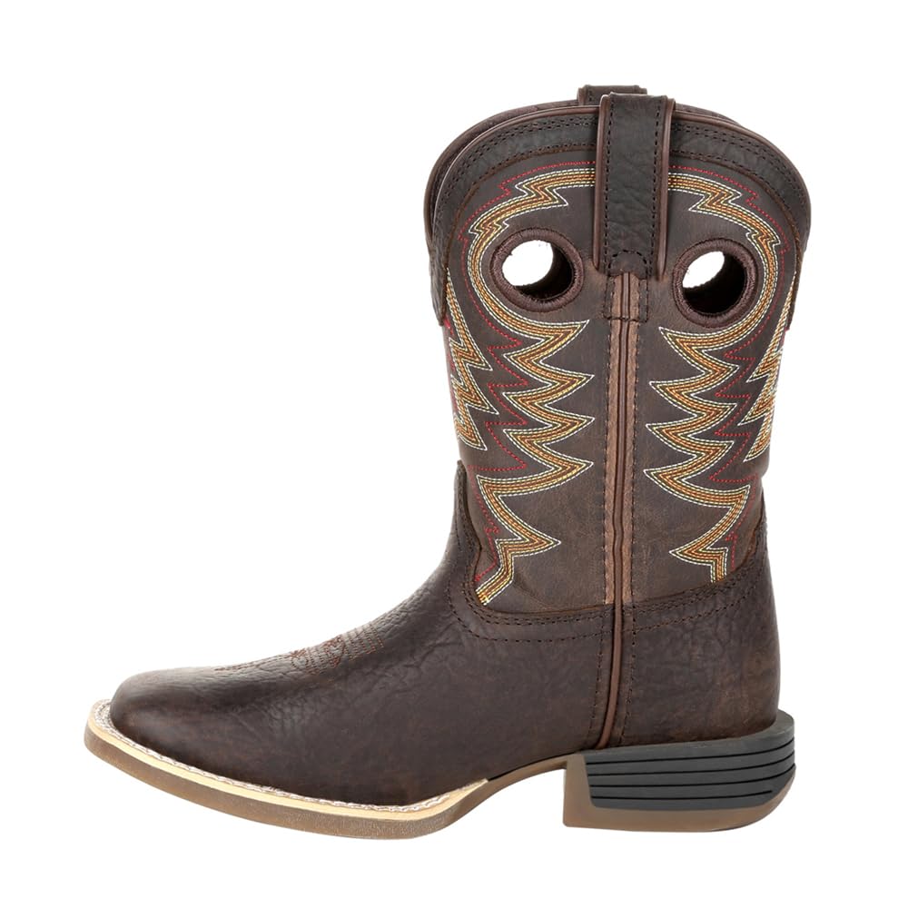 Durango Lil' Rebel Pro Kids Brown Western Boots - Durable & Stylish Cowboy Boots for Boys & Girls - Perfect for Rodeo, Horse Riding & Western Fashion