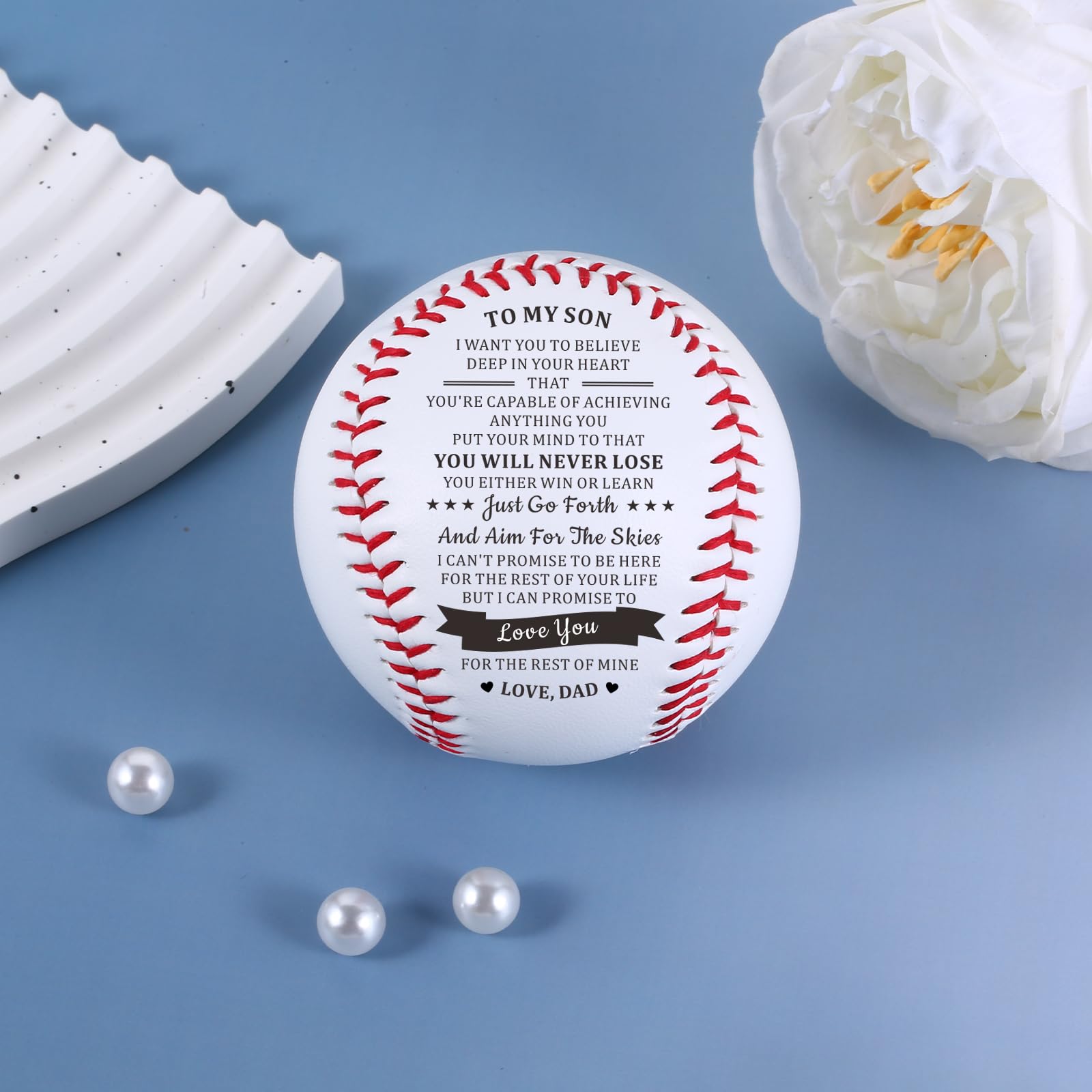Baseball Gifts for Boys & Men - Personalized Son Gifts from Dad for Birthday, Christmas Stocking Stuffers, Graduation & Valentine's Day | Perfect Baseball Lover Presents for Teen Boys & Him | Great for Games, Training & Fan Memorabilia