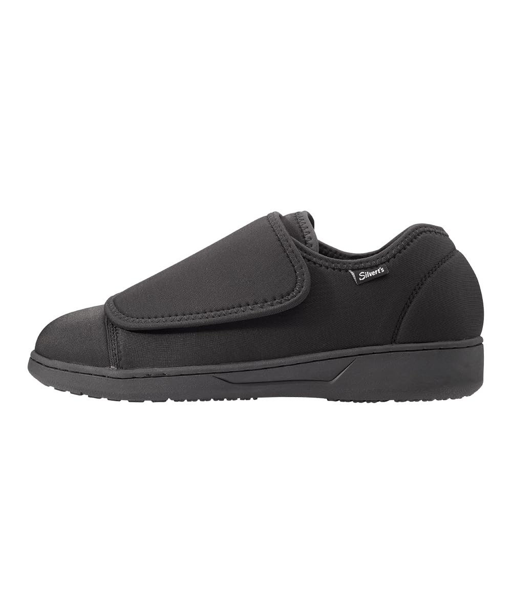Silvert's Adaptive Clothing & Footwear - Women's Ultra Comfort Flex Neoprene Extra Wide Shoes for Seniors | Easy Slip-On Orthopedic Shoes for Elderly Women with Swollen Feet, Arthritis & Diabetes | Perfect for Daily Wear, Nursing Homes & Post-Surgery Recovery