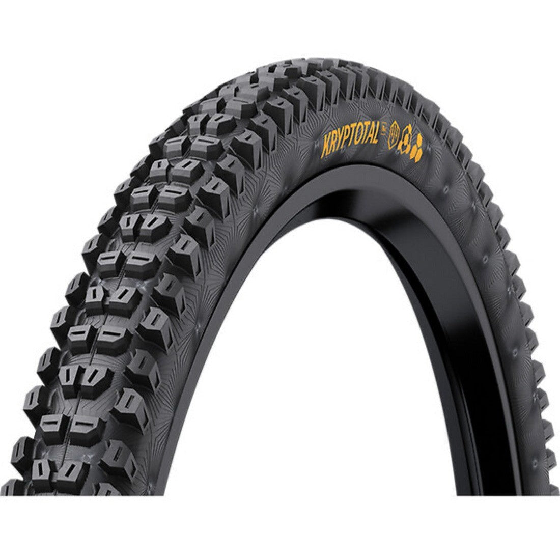 Continental Kryptotal R DH Casing Soft Folding Mountain Bike Tire - Premium Downhill MTB Tire for Extreme Trails and Enduro Racing