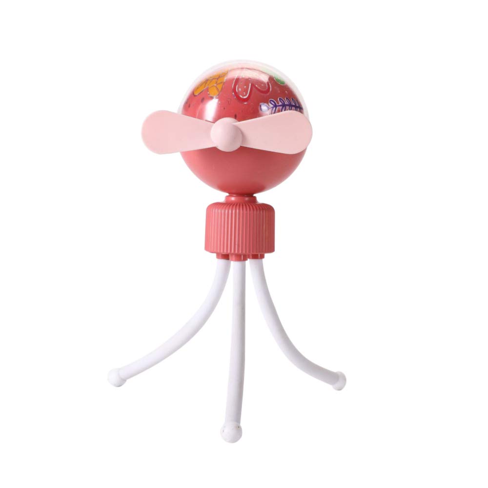CHAW Portable Handheld Stroller Fan with Adjustable Tripod - 360° Flexible Octopus Fan with Starry Night Projection Light & Phone Holder - Perfect for Office, Car, Travel, Baby Strollers & Outdoor Activities