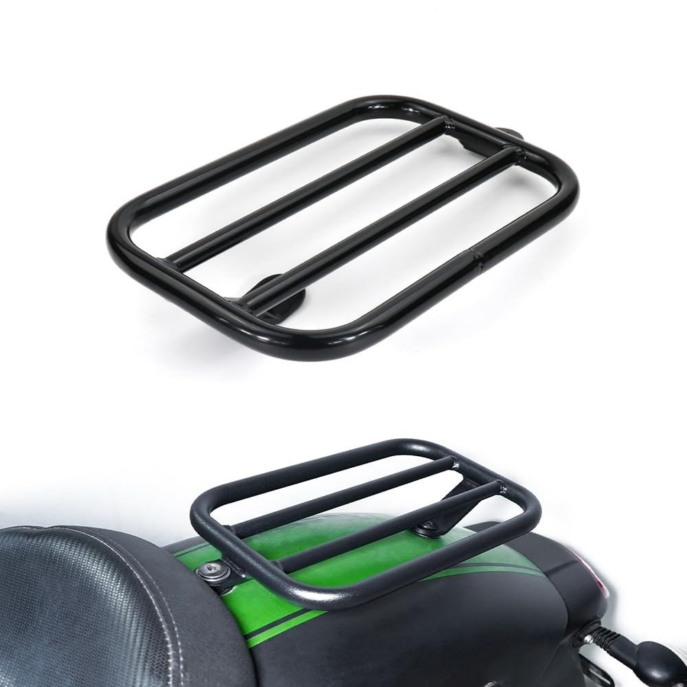 Xitomer Motorcycle Rear Luggage Rack - Compatible with Kawasaki Vulcan 650 S & Vulcan S (2015-2024 Models) - Heavy Duty Bike Cargo Carrier for Touring, Commuting & Road Trips