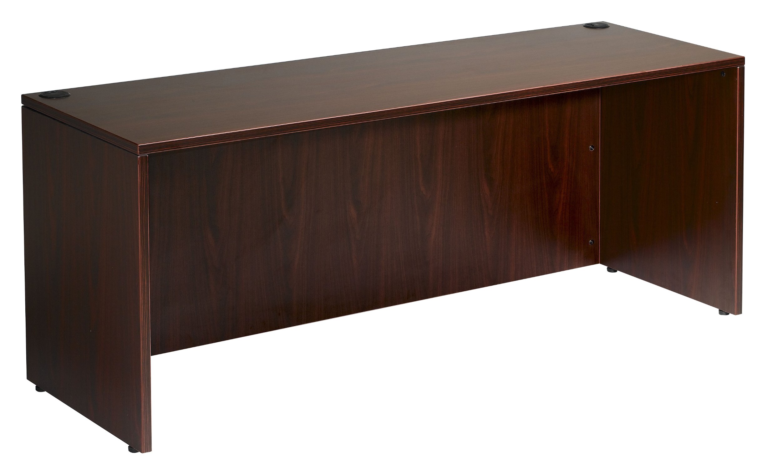 Boss Office Products 60-inch Wide x 30-inch Deep Mahogany Desk Shell - Premium Home Office & Executive Workstation for Professionals