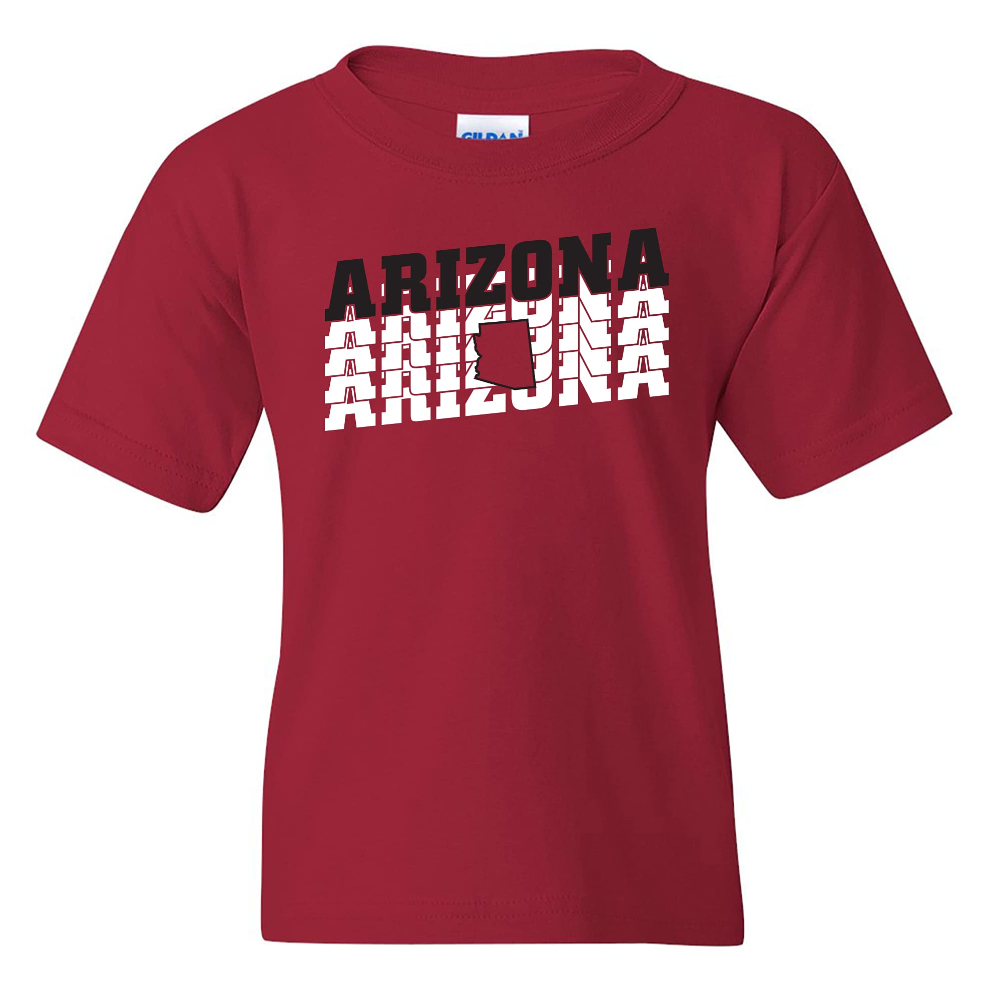 UGP Campus Apparel Retro Repeat - Vintage Style Hometown Pride Youth T-Shirt for Boys & Girls | School Spirit, College Game Day, Casual Wear