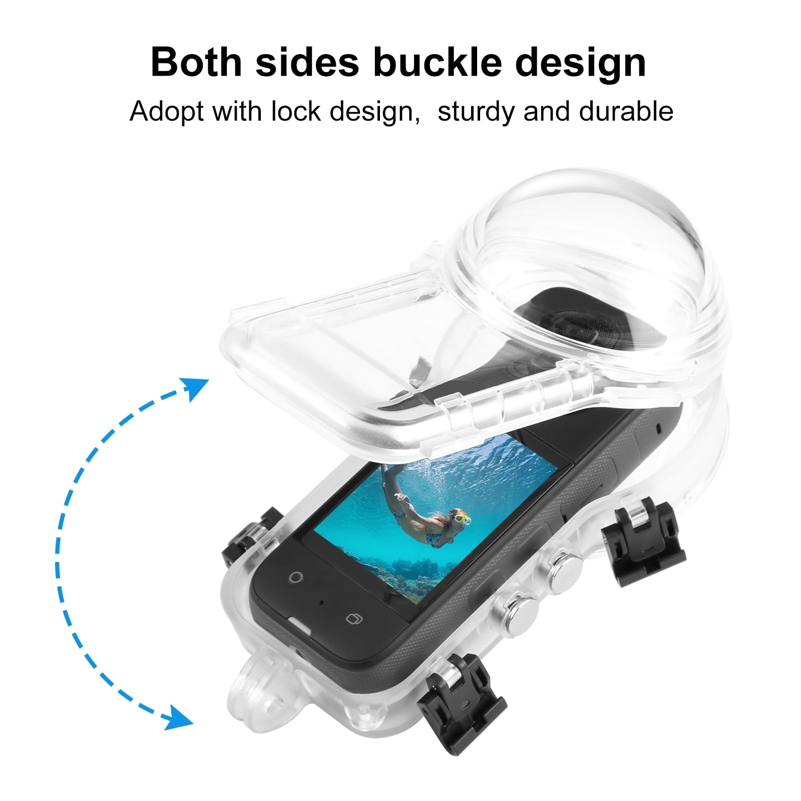 Insta360 X4 Dive Housing Case - 50M Waterproof Underwater Camera Housing for Insta360 X4 | Professional Scuba Diving, Snorkeling & Water Sports Photography Protection