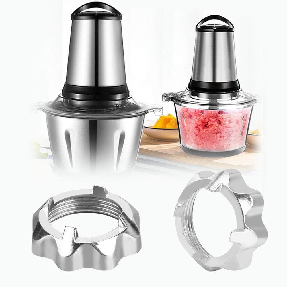 Stainless Steel Meat Grinder Parts - Durable & Easy to Install Nut for Electric Meat Mincers | Perfect for Home Kitchen Use, Food Processing & Sausage Making