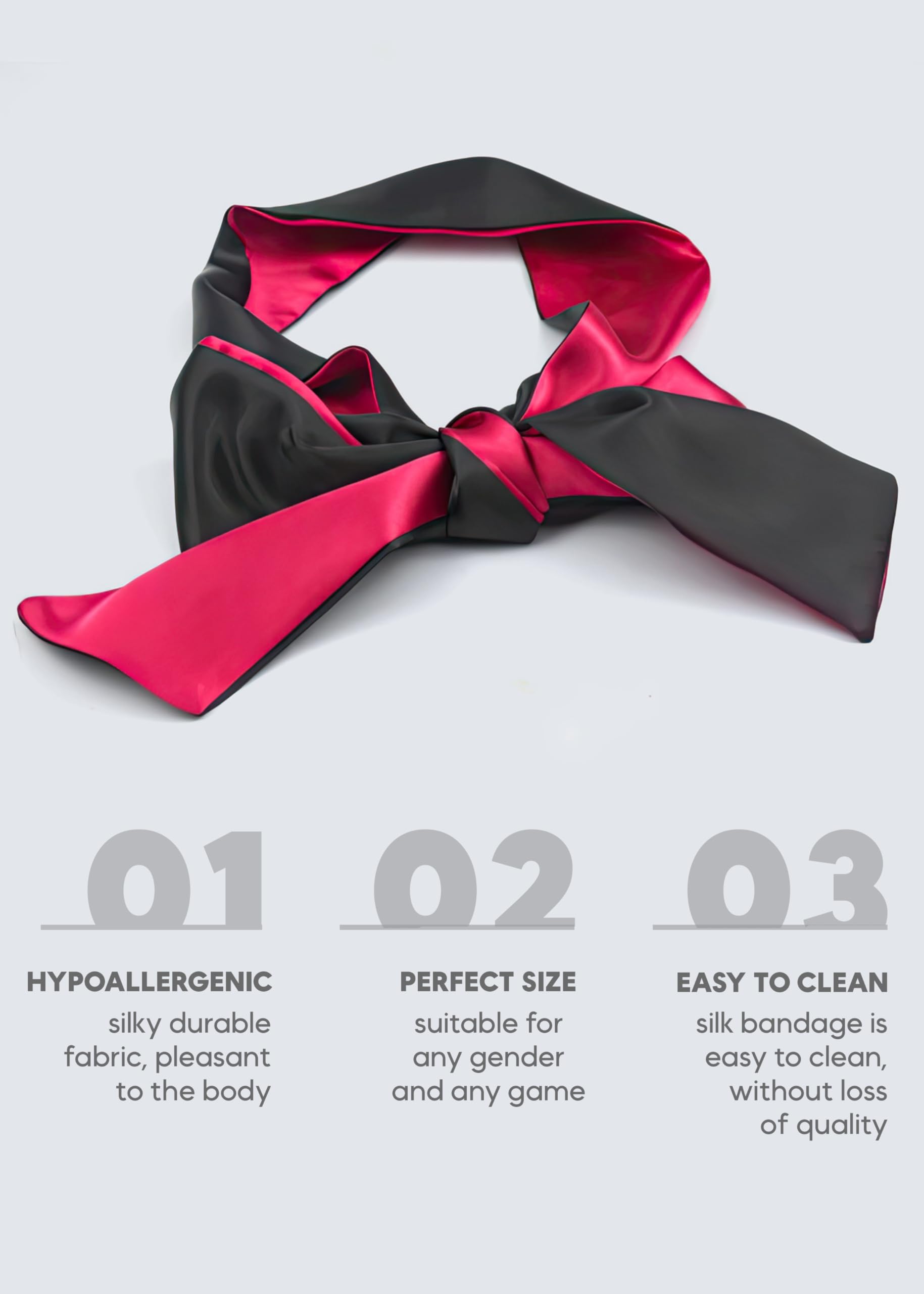 Premium Satin Sleep Mask Set - Adjustable Silk Eye Mask & Blindfold for Women & Men - Soft 59 Inch Sleeping Eye Cover for Travel, Relaxation & Better Sleep