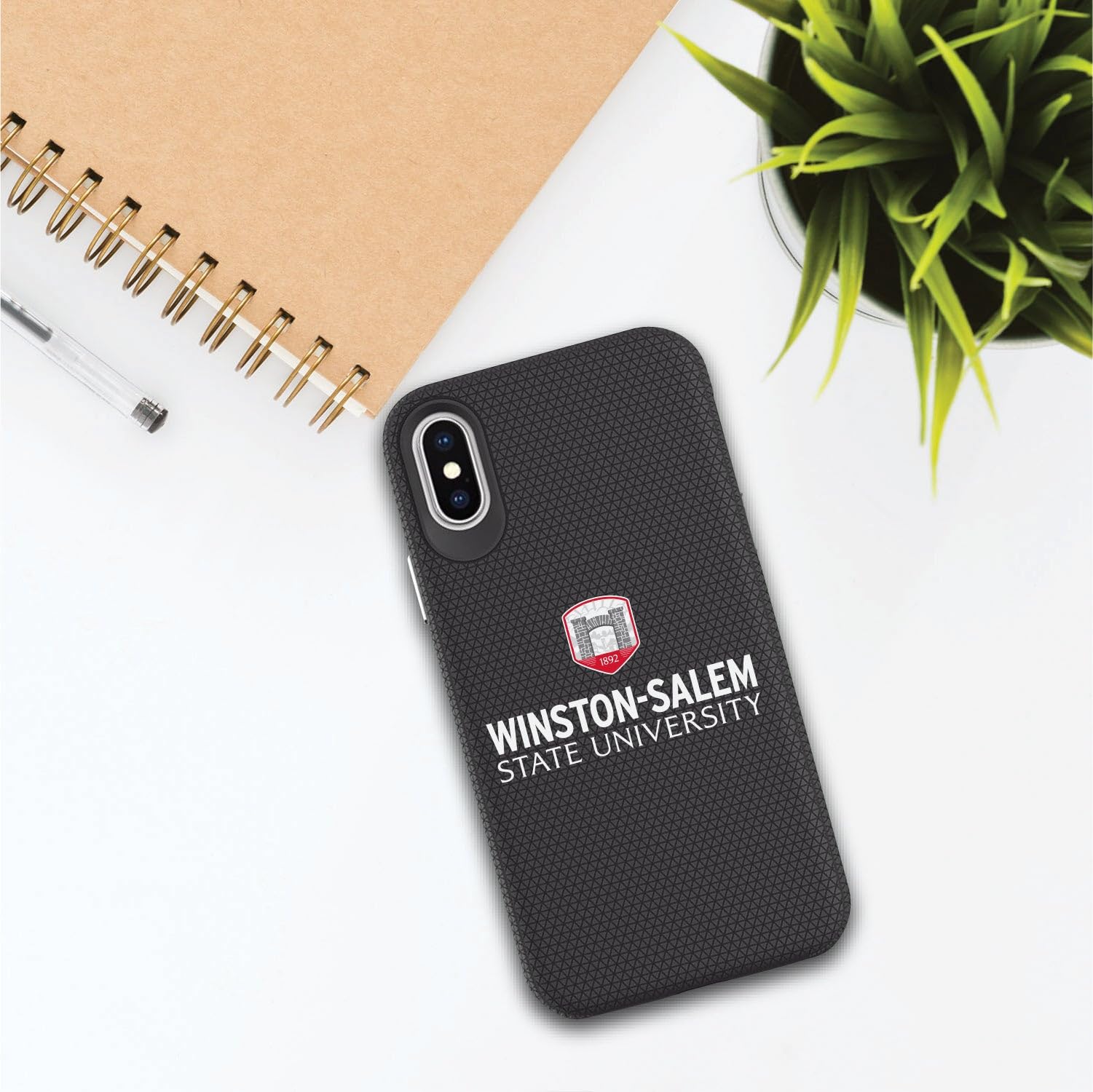 OTM Essentials Durable Shockproof Phone Case for iPhone 13 Pro - Winston-Salem State University Design - Perfect for College Students & Alumni Protection