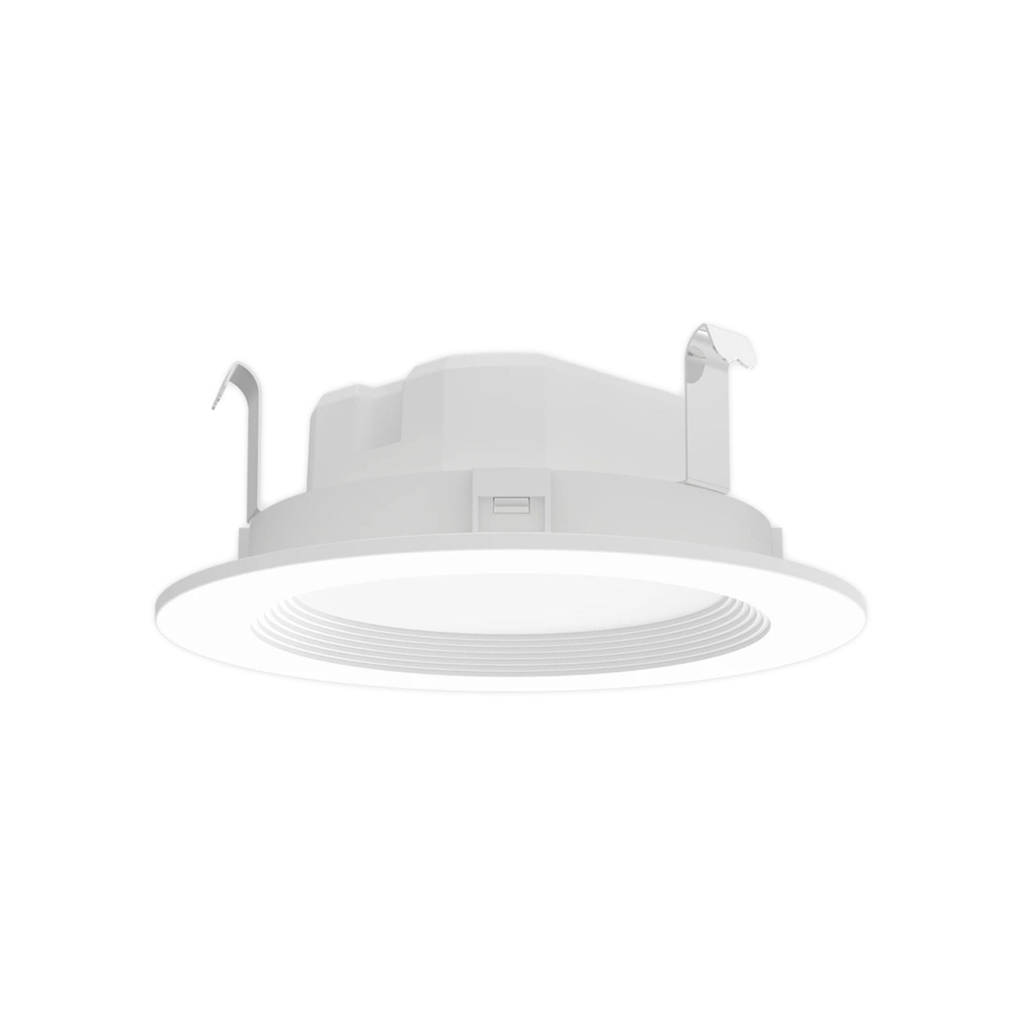 4 Inch Wafer Retrofit LED Can Light - 835 Lumens, 5 Color Temperatures (2700K-5000K), White Baffle Trim - Dimmable Recessed Lighting for Kitchen, Bathroom, Bedroom & Living Room