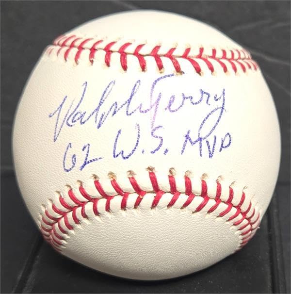 Ralph Terry Autographed Baseball Inscribed 62 WS MVP - OMLB New York Yankees World Series Champion Signed Baseball - Perfect for Yankees Fans, Sports Memorabilia Collectors & Baseball Enthusiasts