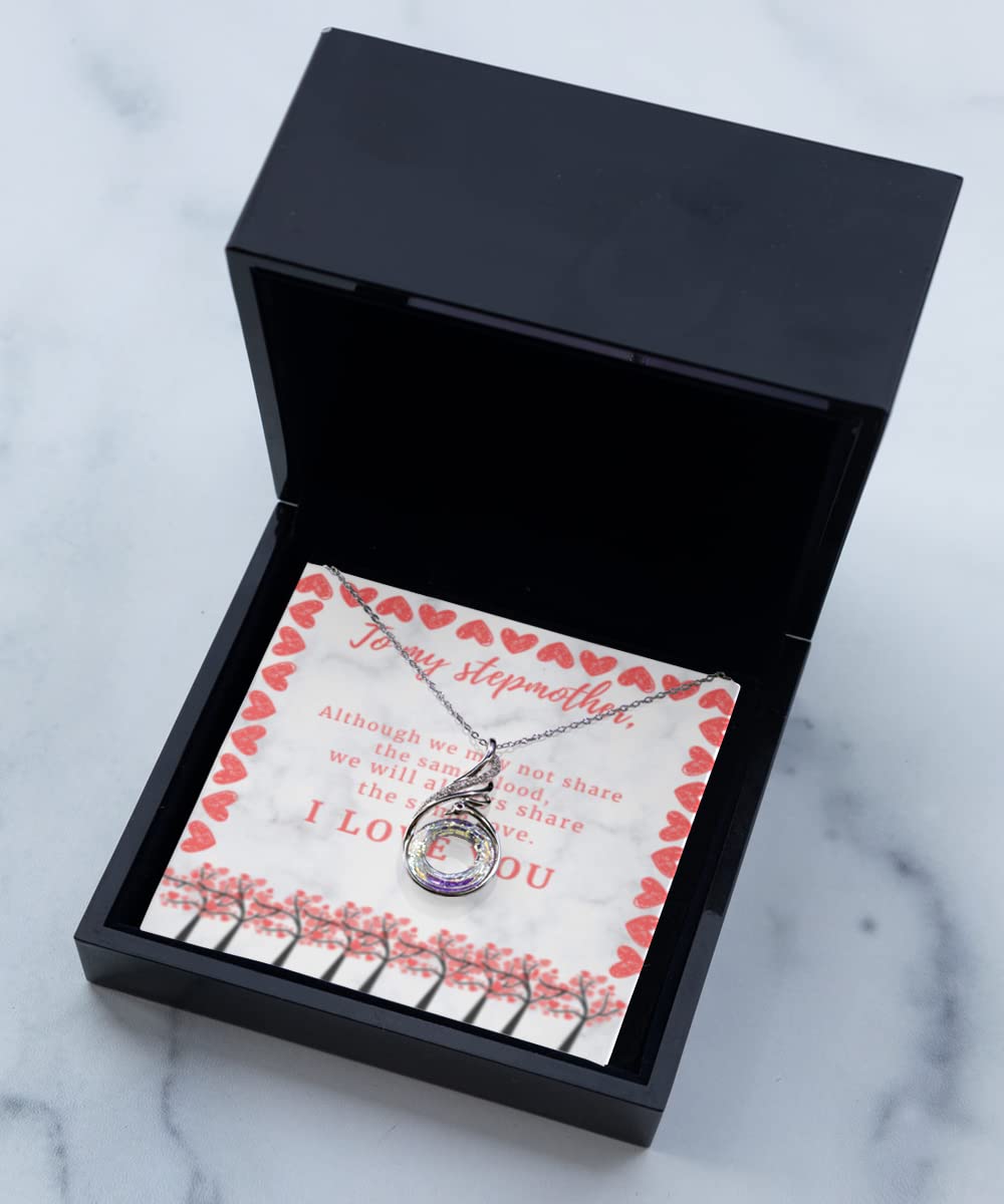 Rising Phoenix Necklace in Luxury Gift Box - Elegant Stepmother Jewelry, Unique Gift for Stepmom, Bonus Mother's Day Present | Perfect for Birthdays, Anniversaries & Special Occasions