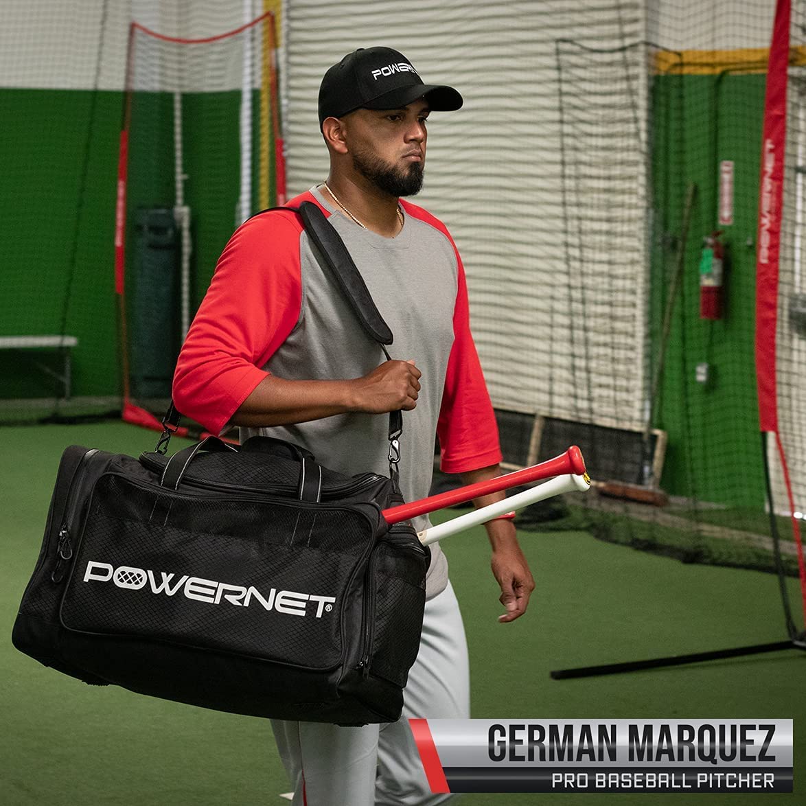 PowerNet Pro Duffle Bag - Waterproof Gym Bag for Men & Women, Large Sports Travel Duffel with Shoe Compartment & Wet Pocket - Perfect for Workout, Travel, Sports & Weekend Getaways