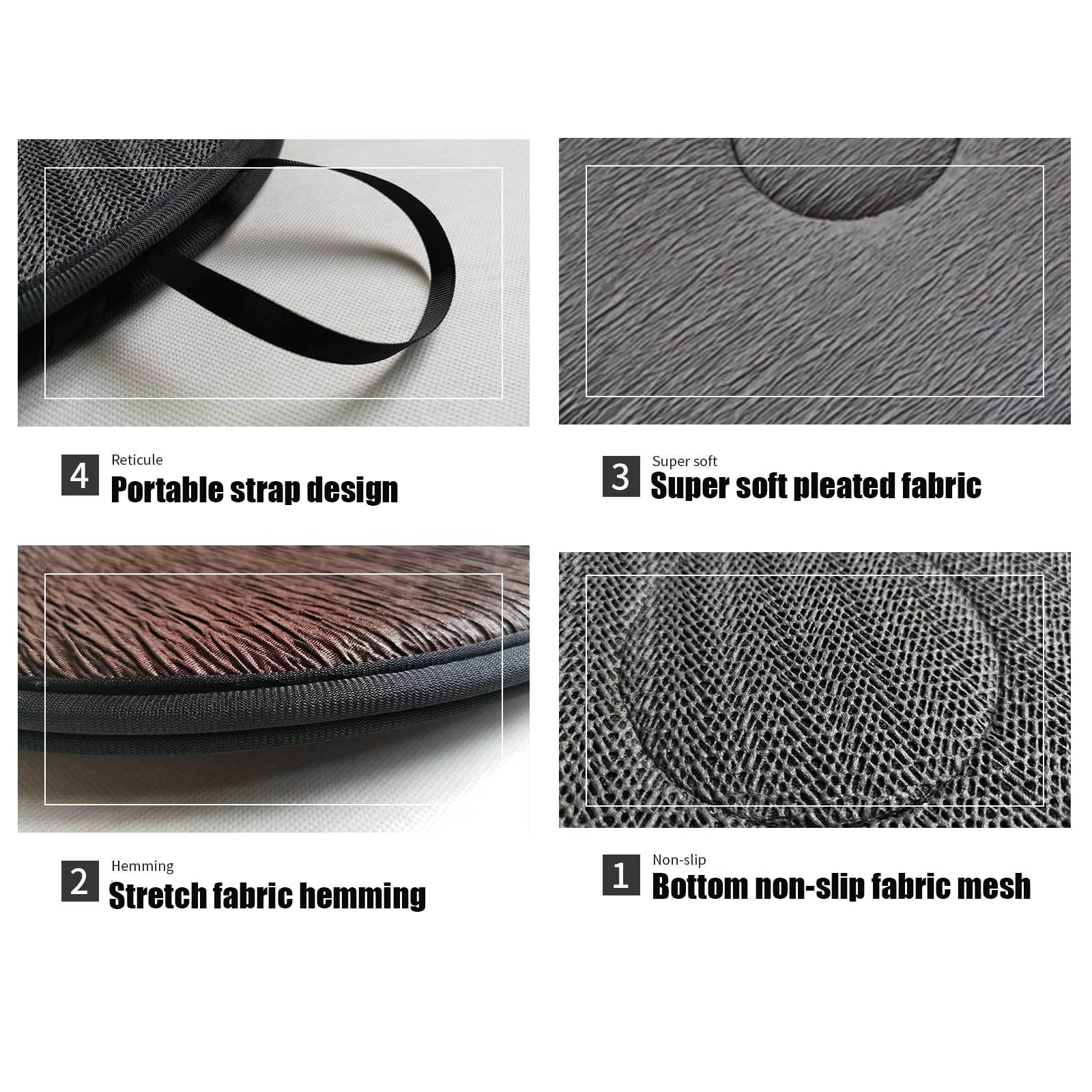 360° Rotating Car Seat Cushion for Elderly & Adults - Non-Slip Swivel Cushion for Car Seats & Office Chairs - Perfect for Easy Entry/Exit & Long Drives (Black)