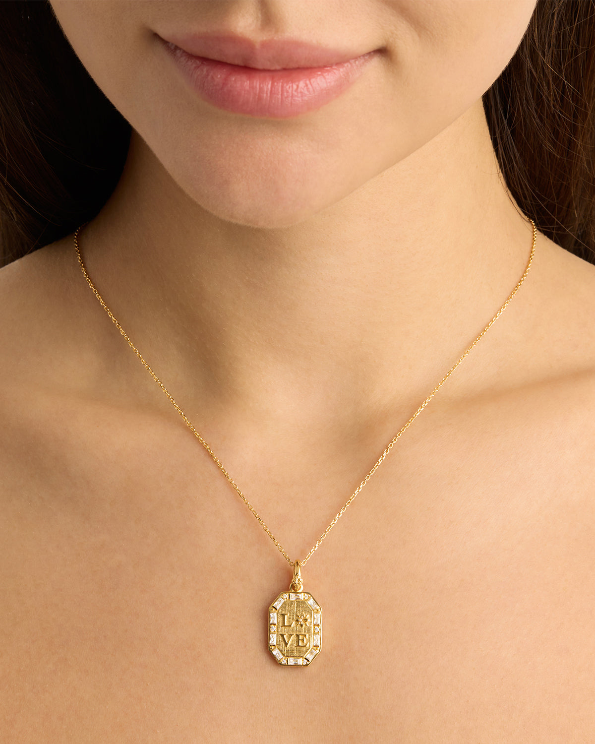 18K Gold Vermeil Love Necklace for Women - Romantic Heart Pendant Jewelry Gift for Anniversary, Valentine's Day & Special Occasions