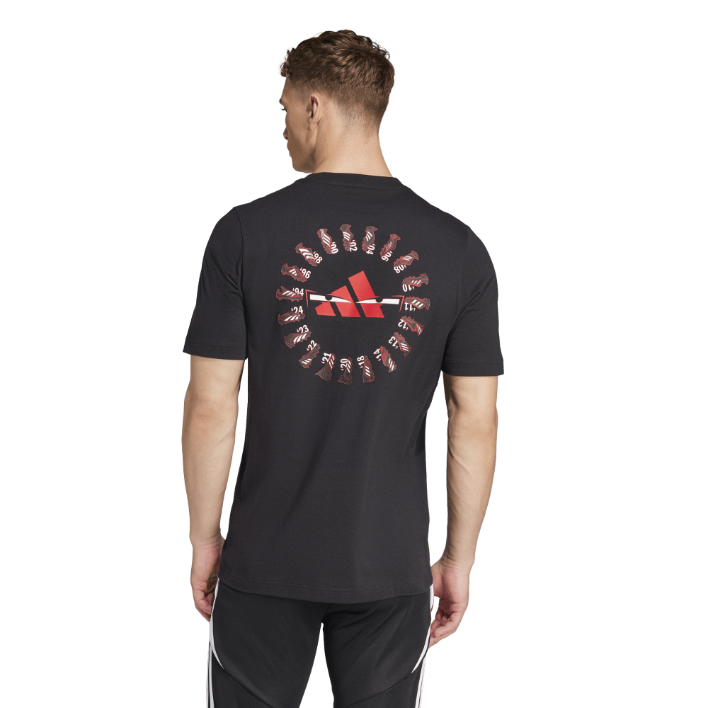 Adidas Predator History Graphic T-Shirt for Men - Black Soccer Jersey - Perfect for Football Fans, Training & Casual Wear