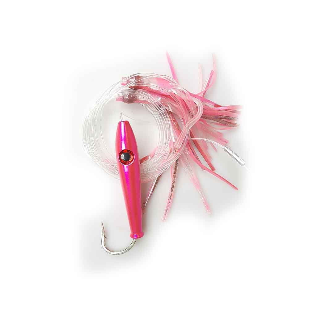 Premium Red Eye 4 Daisy Stick Trolling Fishing Lure - Saltwater & Freshwater Bass Trout Salmon Bait - Perfect for Offshore Deep Sea Fishing & Lake Angling