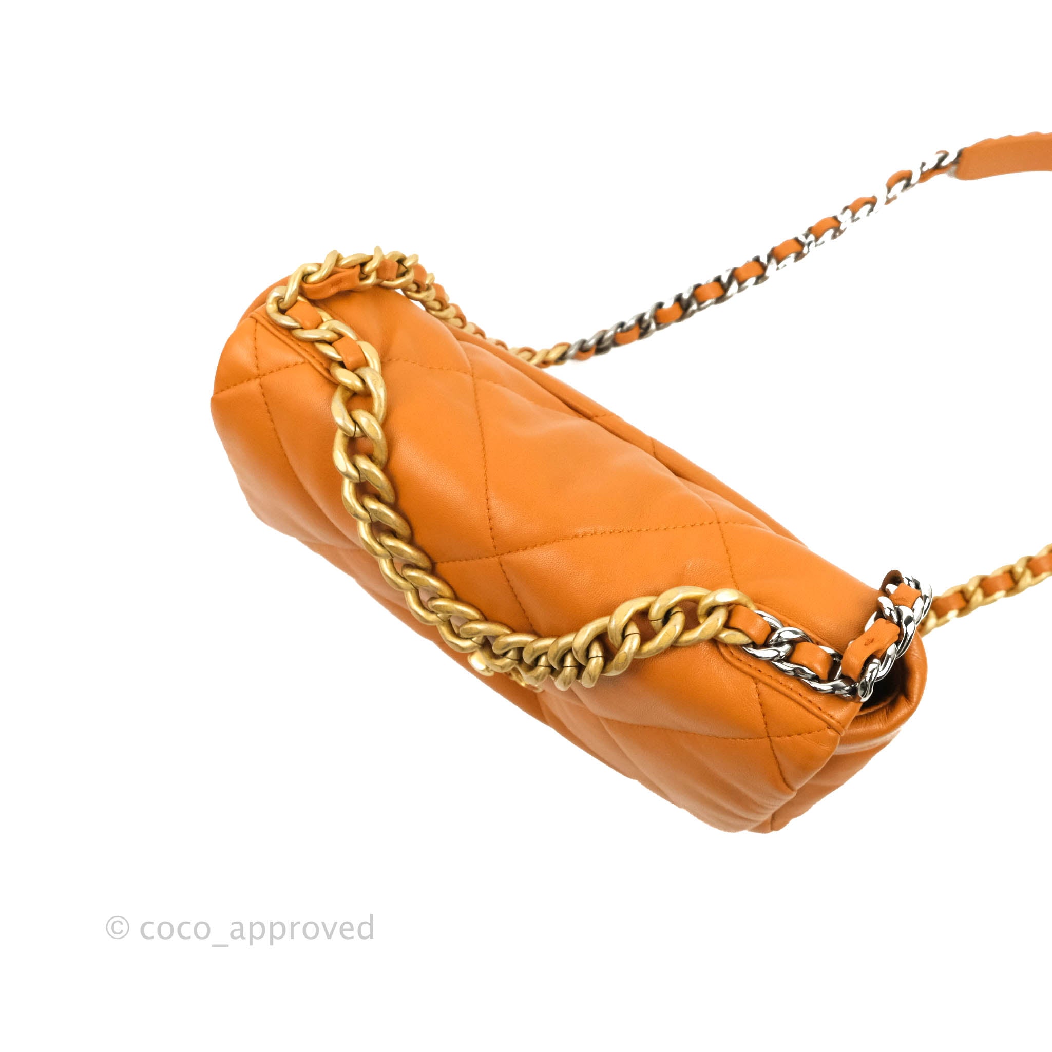 Chanel 19 Small Handbag in Caramel Brown with Mixed Hardware - Luxury Crossbody Bag for Women | Perfect for Date Night, Office & Travel Accessories